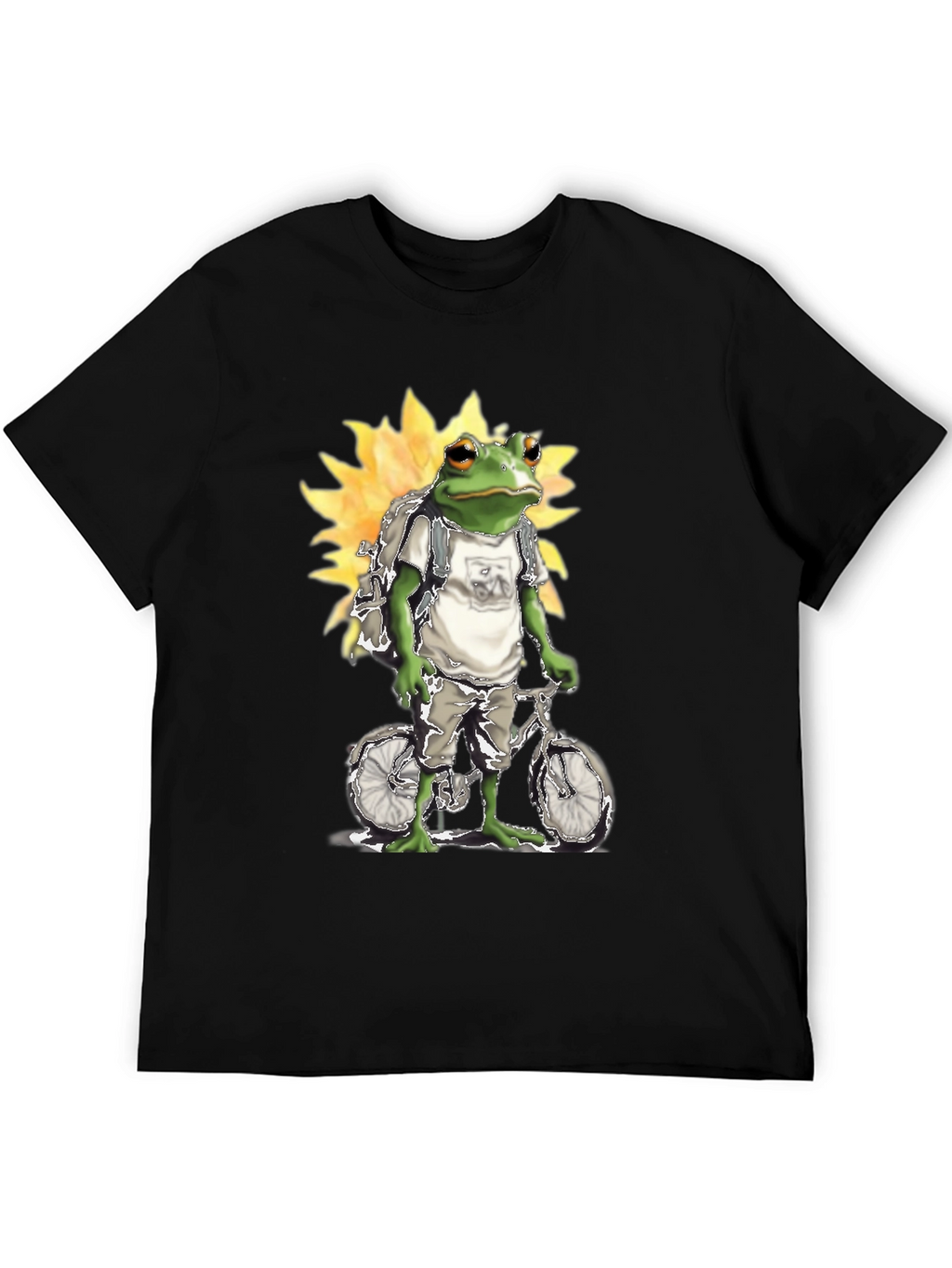Frog on Bike Graphic Tee
