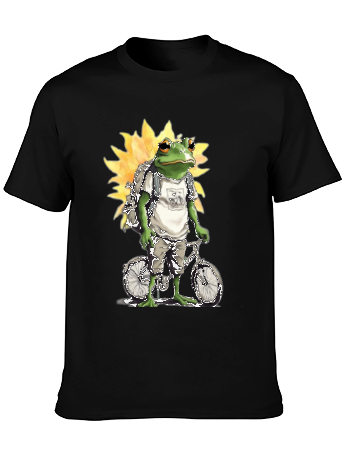 Frog on Bike Graphic Tee