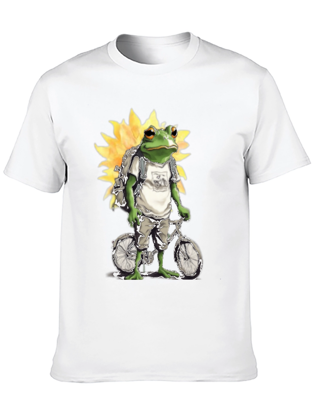 Frog on Bike Graphic Tee