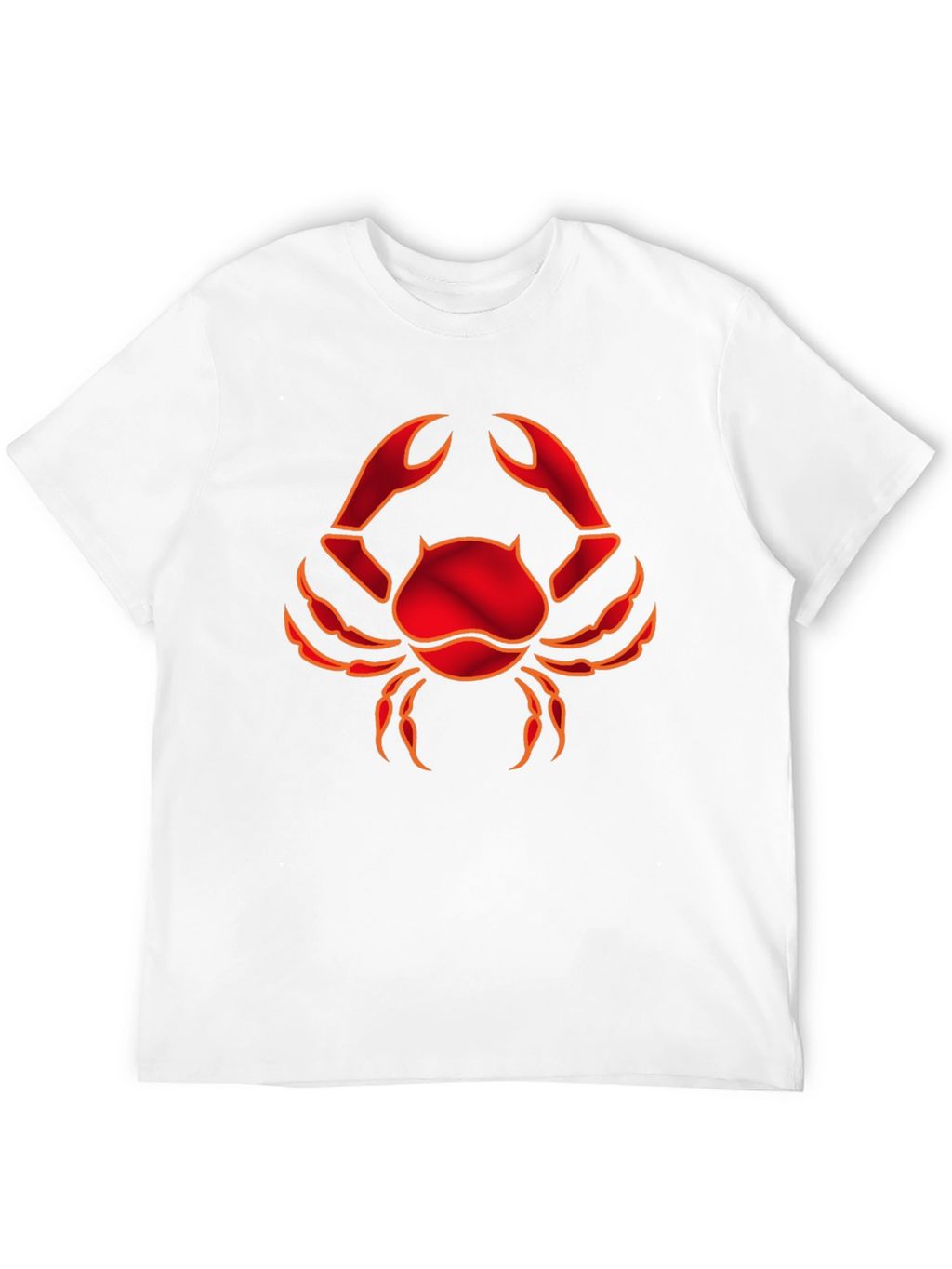Red Crab Graphic Black T-Shirt
