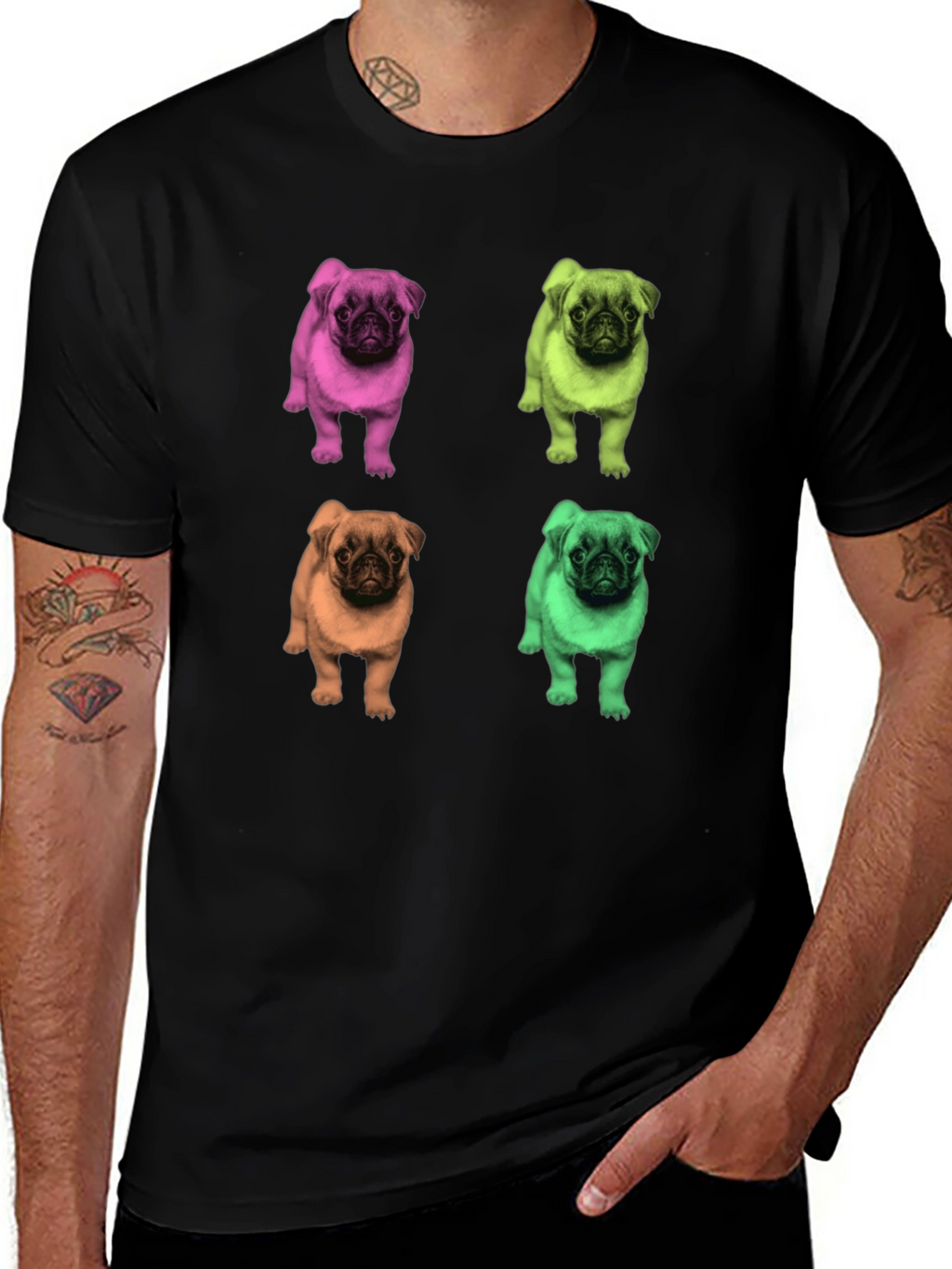 Pop Art Pug T-Shirt