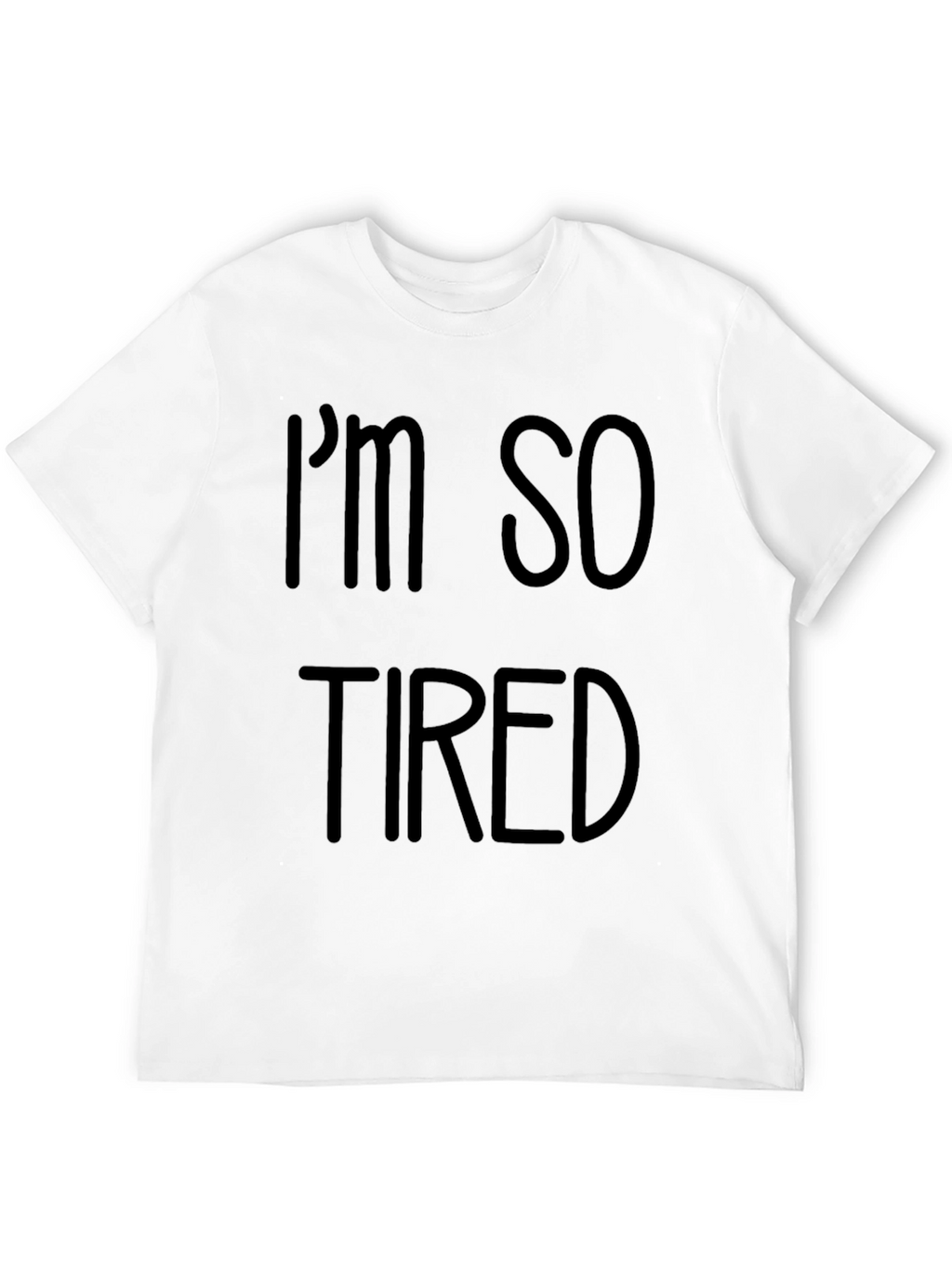 Im So Tired Black Tee