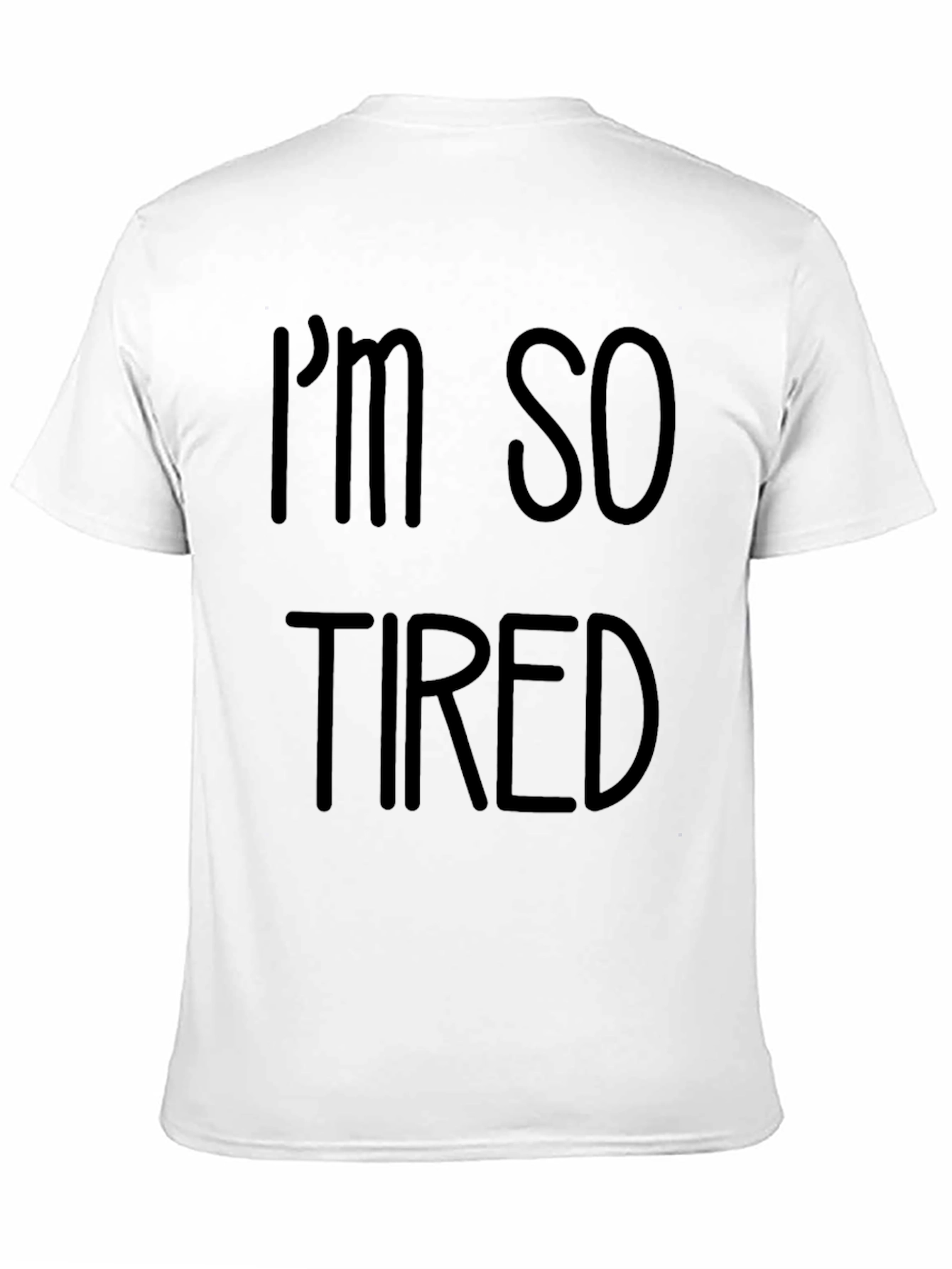 Im So Tired Black Tee