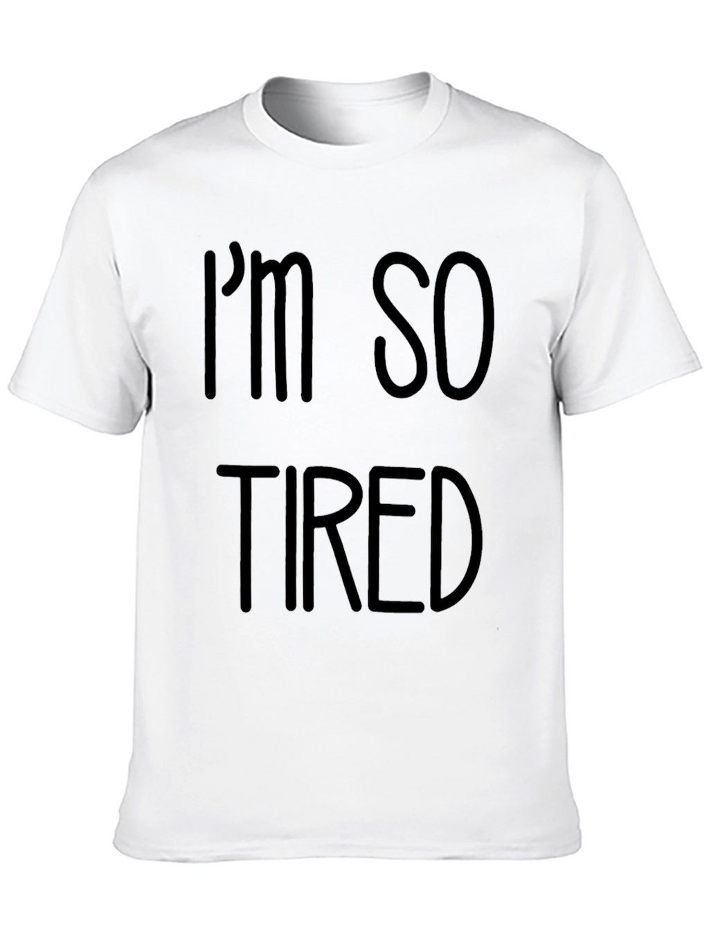 Im So Tired Black Tee