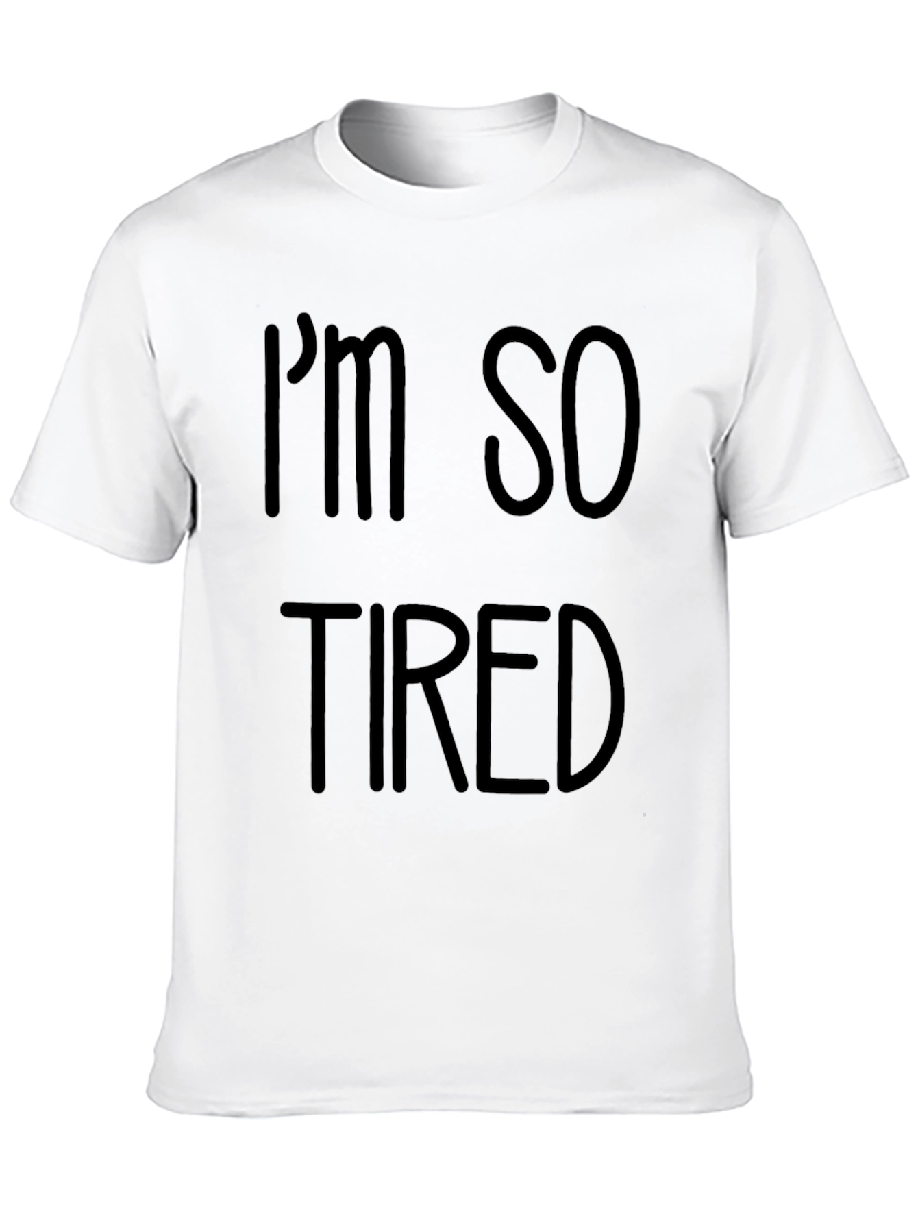 Im So Tired Black Tee