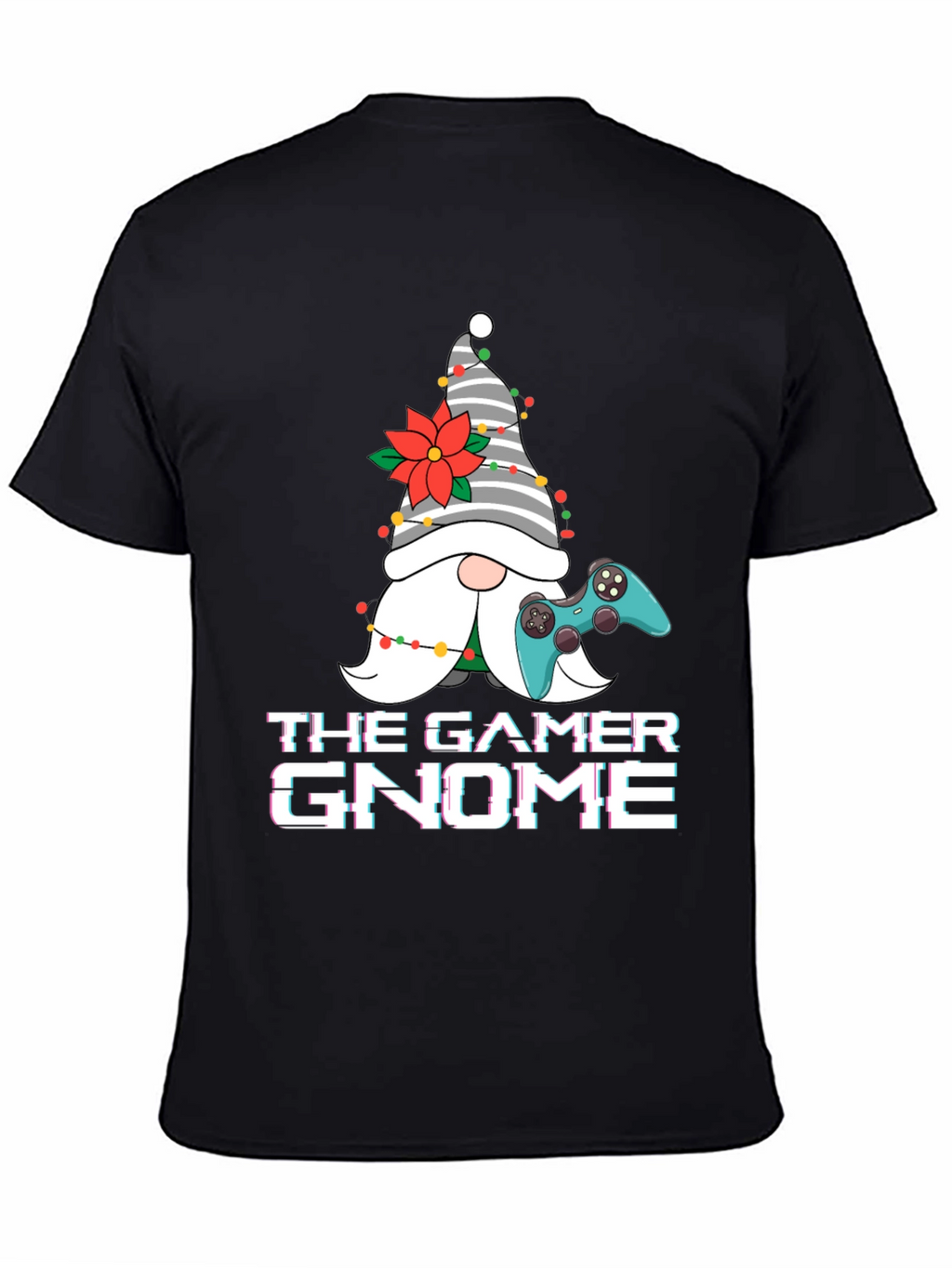 Gamer Gnome Christmas Graphic Tee