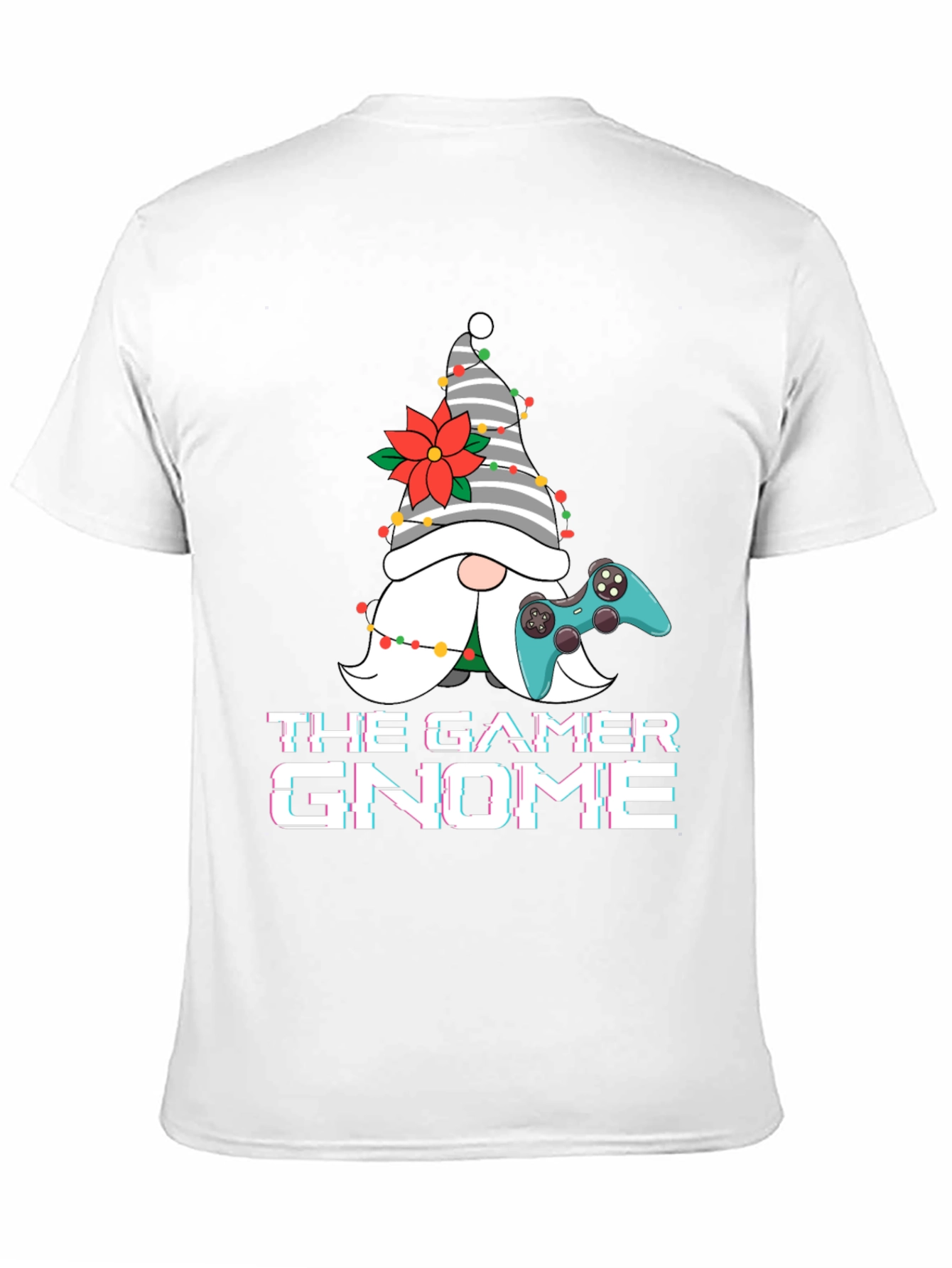 Gamer Gnome Christmas Graphic Tee