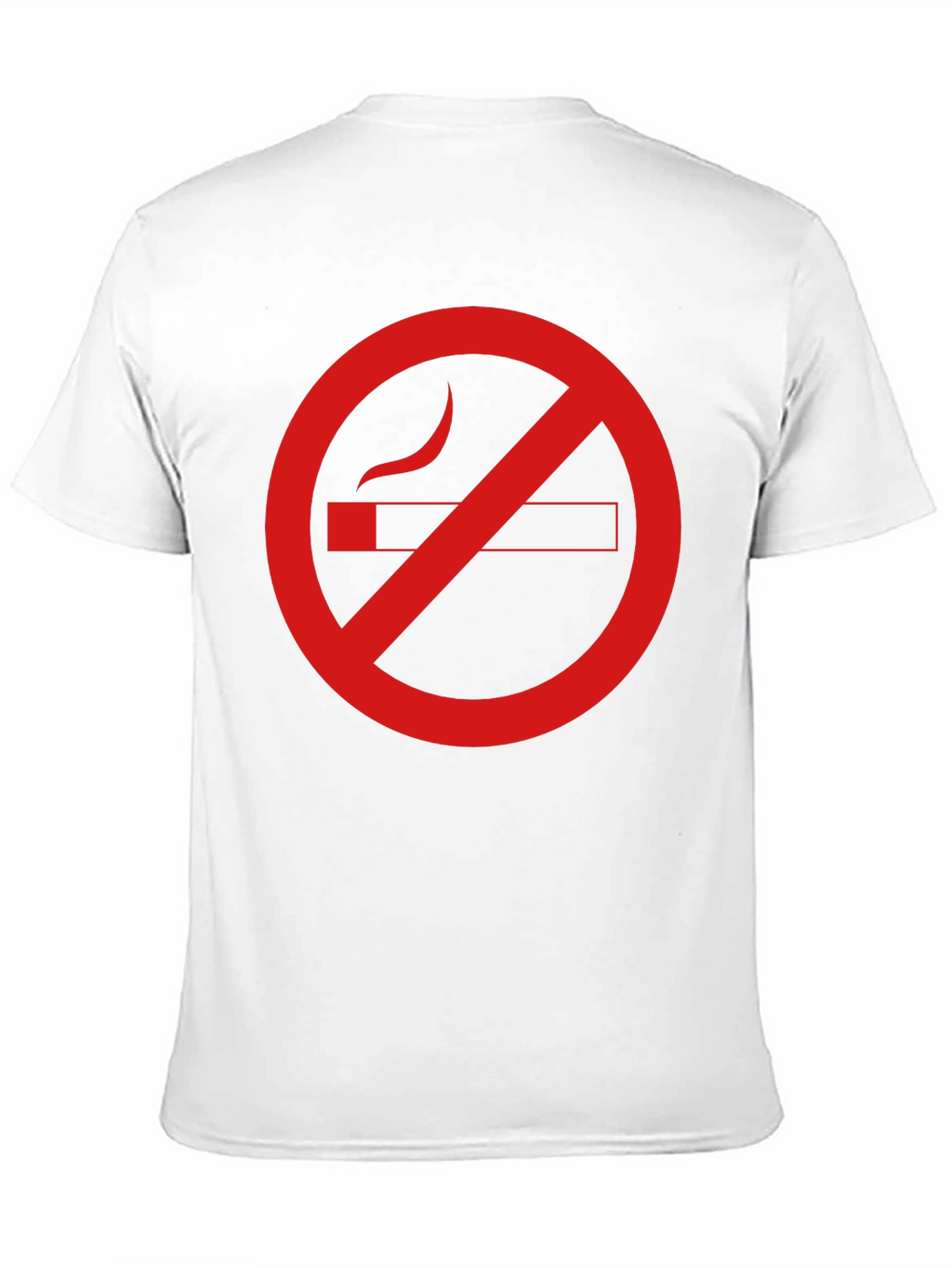 No Smoking Graphic Tee - Black Cotton Casual T-Shirt