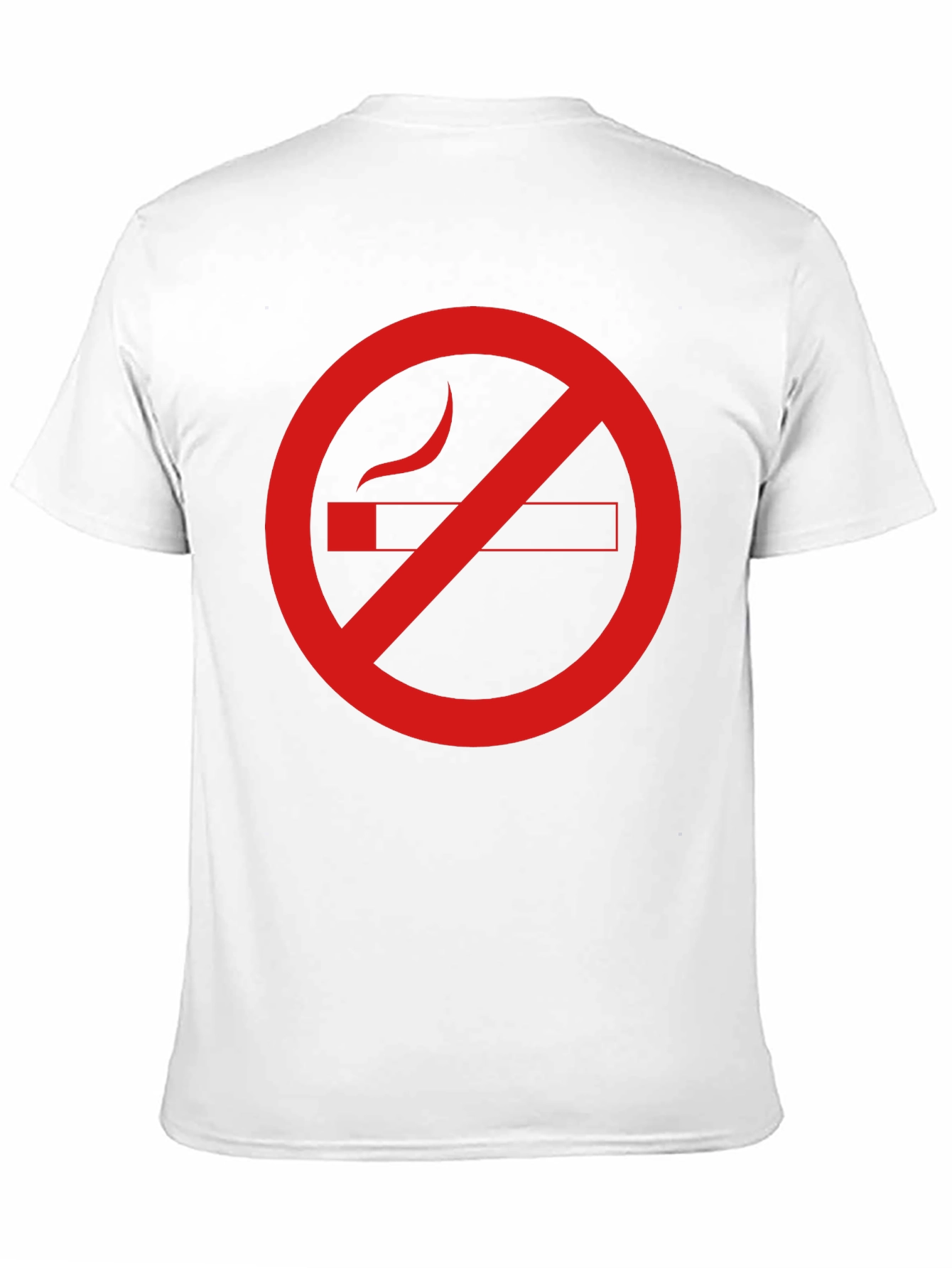 No Smoking Graphic Tee - Black Cotton Casual T-Shirt