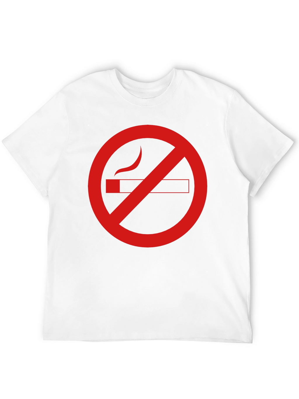 No Smoking Graphic Tee - Black Cotton Casual T-Shirt