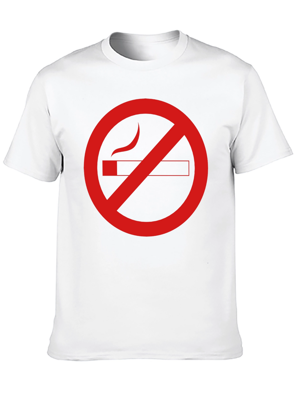 No Smoking Graphic Tee - Black Cotton Casual T-Shirt