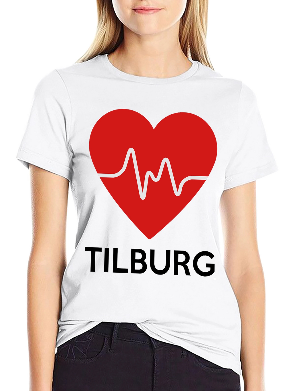 Tilburg Heartbeat Black T-Shirt