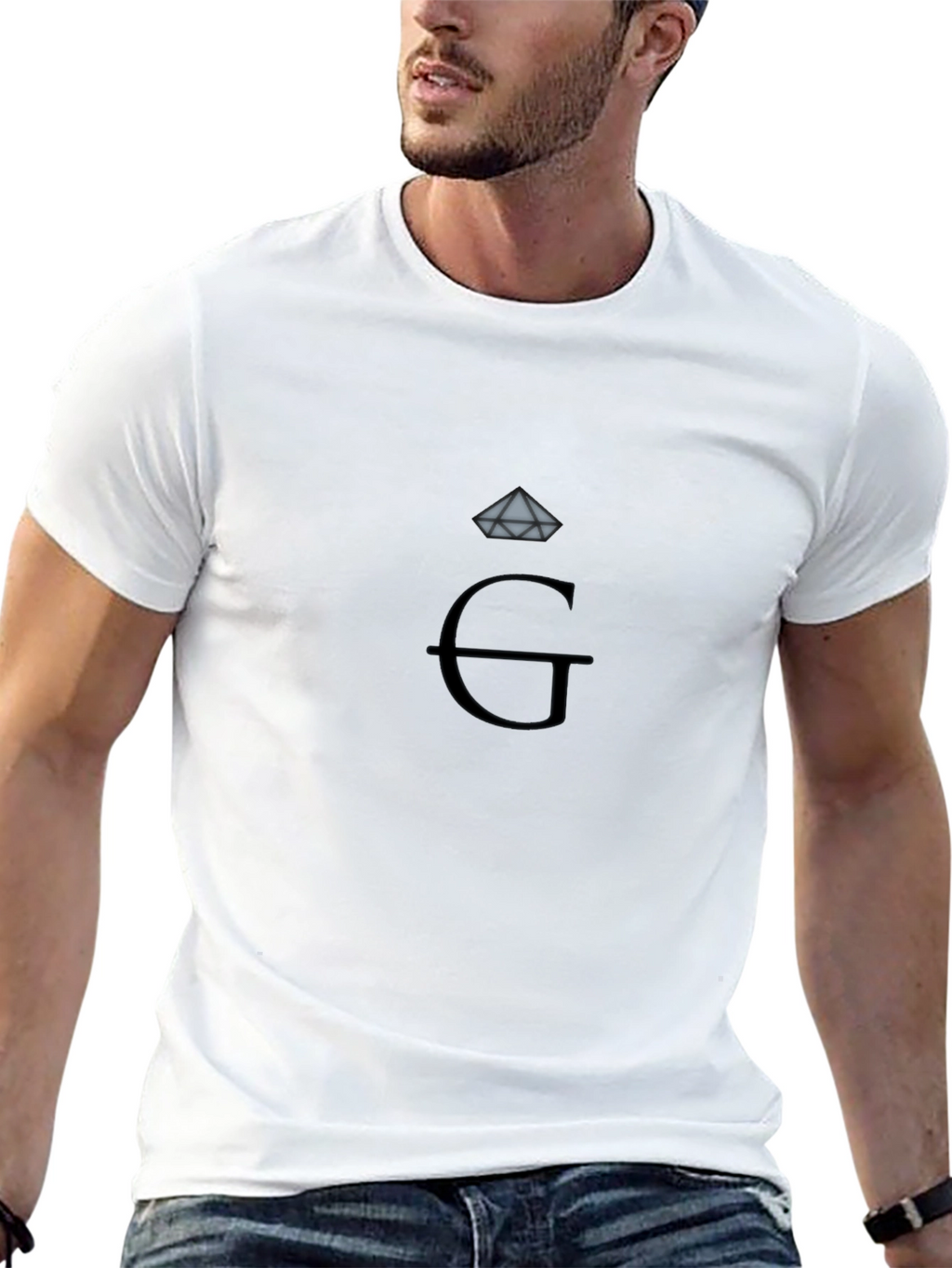 G Diamond Graphic Tee - Black T-Shirt