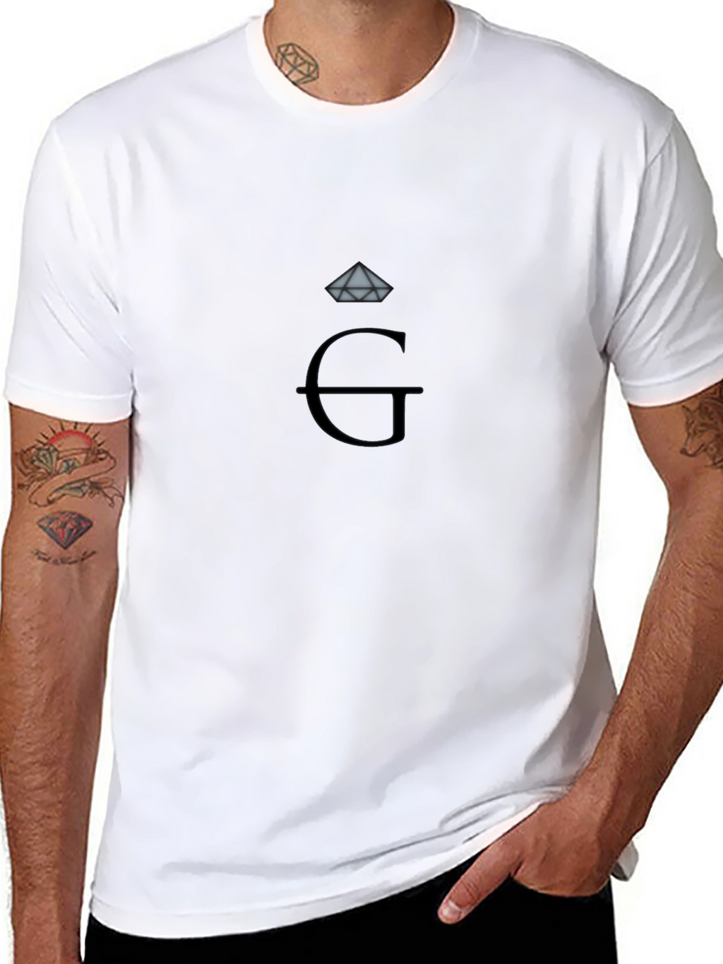 G Diamond Graphic Tee - Black T-Shirt