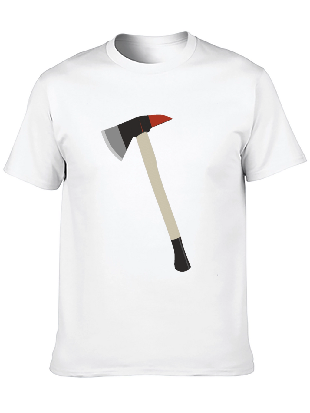 Fire Axe Graphic Tee - Black Cotton T-Shirt