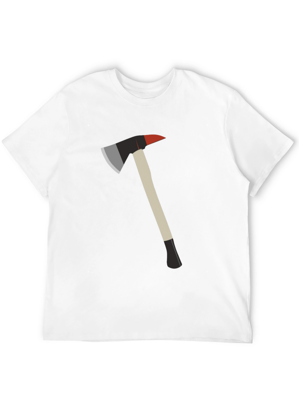 Fire Axe Graphic Tee - Black Cotton T-Shirt