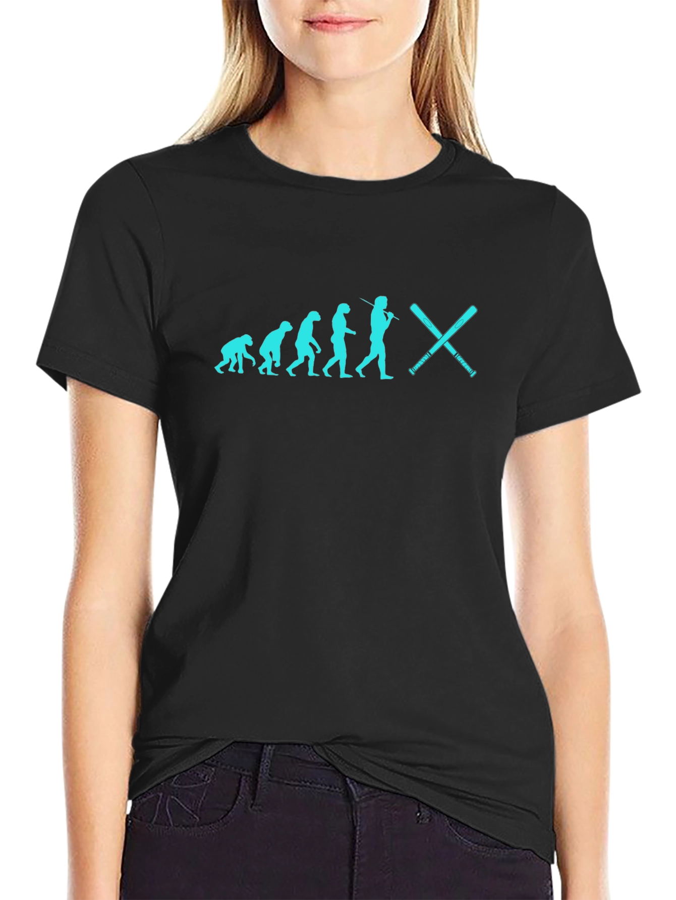 Baseball Evolution T-Shirt - Funny Novelty Tee