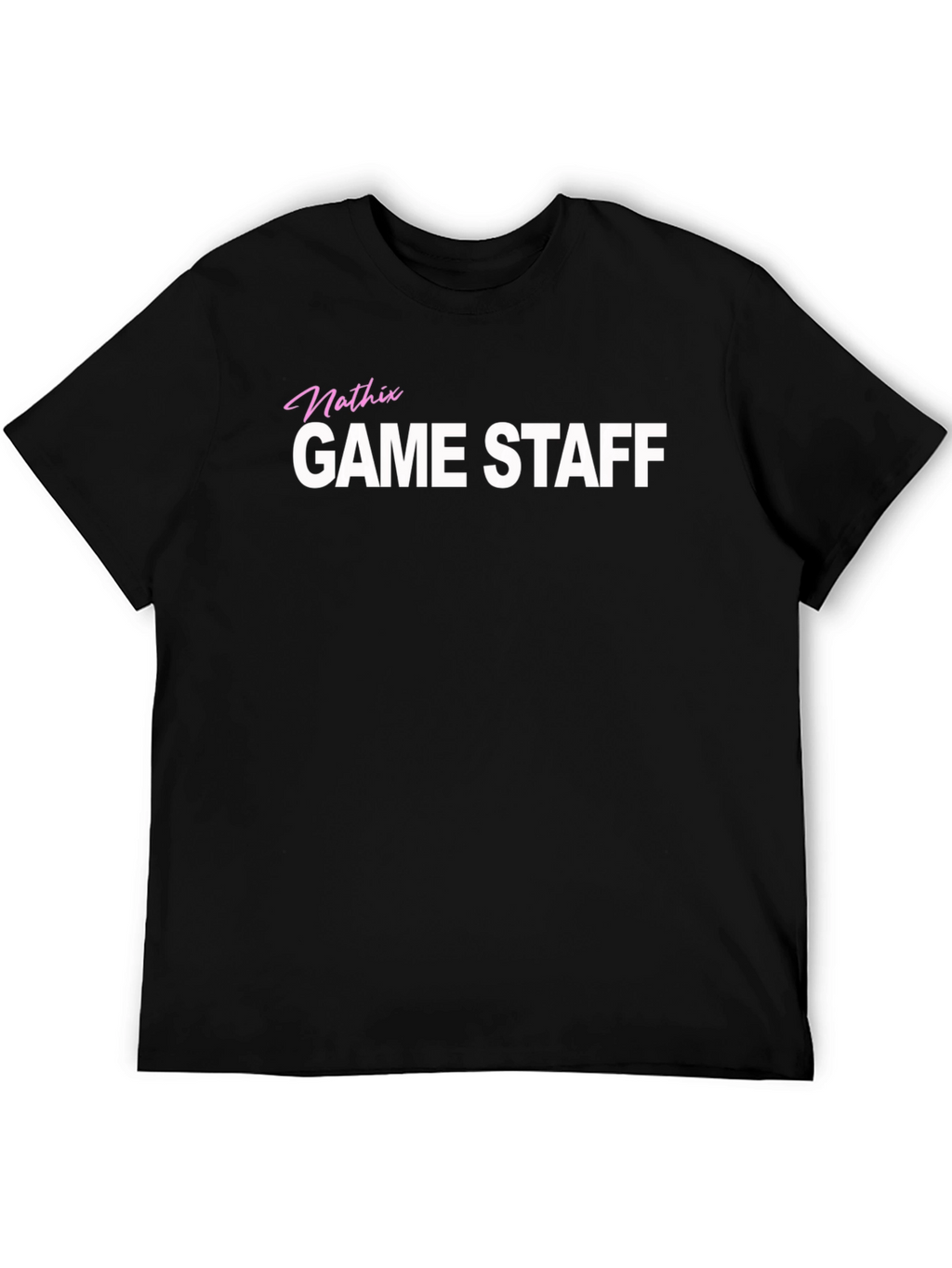 Mathix Game Staff T-Shirt Black Crew Neck