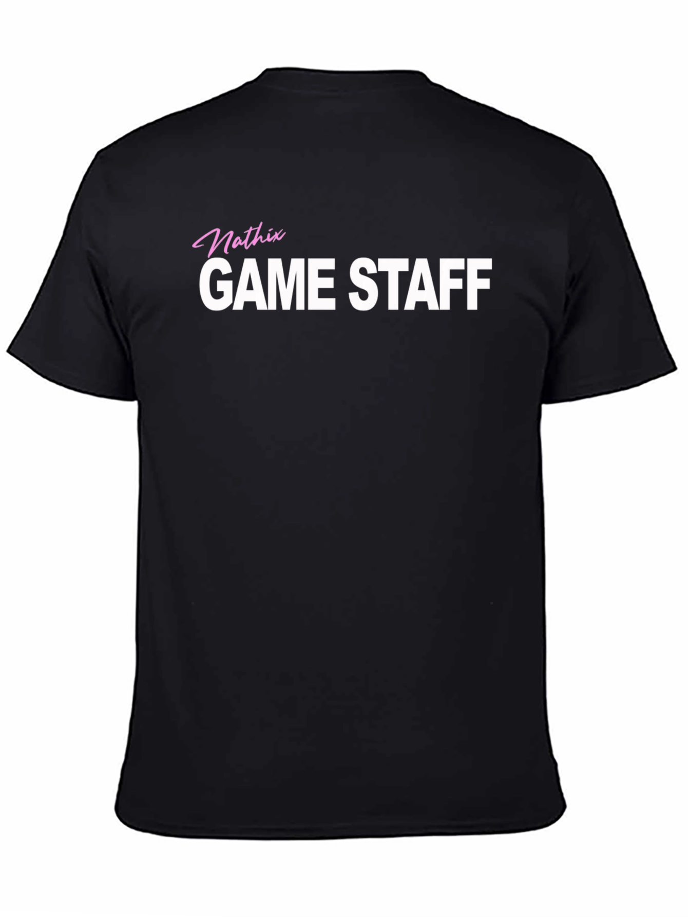 Mathix Game Staff T-Shirt Black Crew Neck
