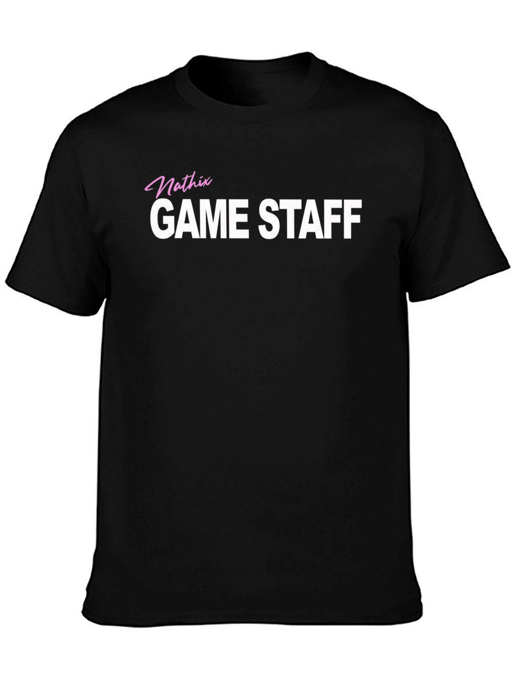 Mathix Game Staff T-Shirt Black Crew Neck
