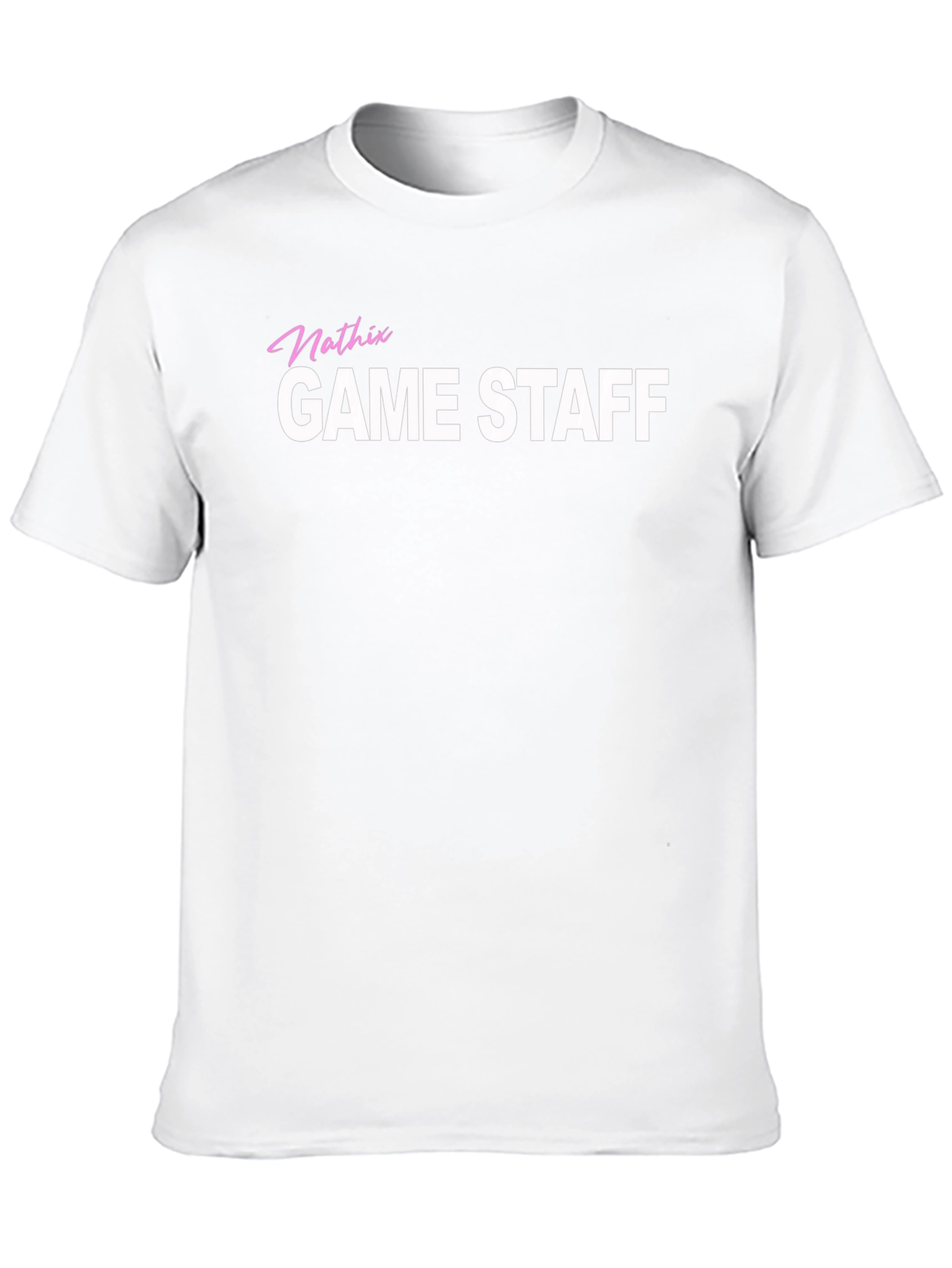 Mathix Game Staff T-Shirt Black Crew Neck