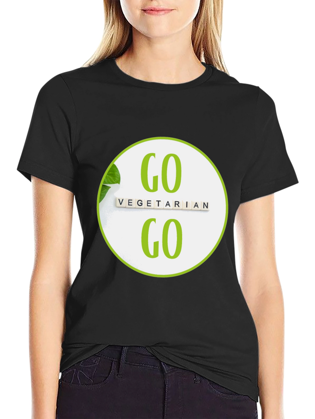 Go Vegetarian Graphic T-Shirt