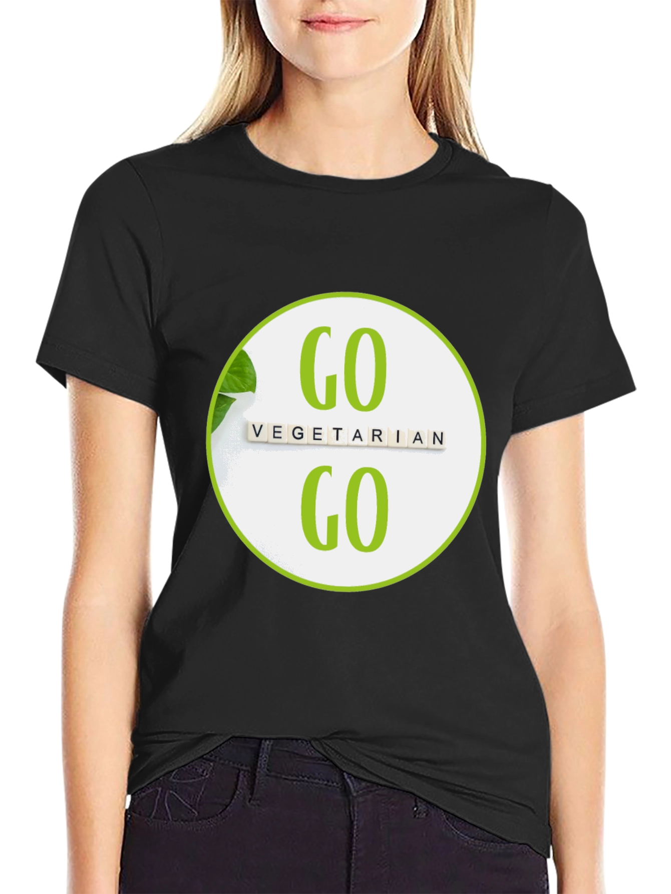 Go Vegetarian Graphic T-Shirt