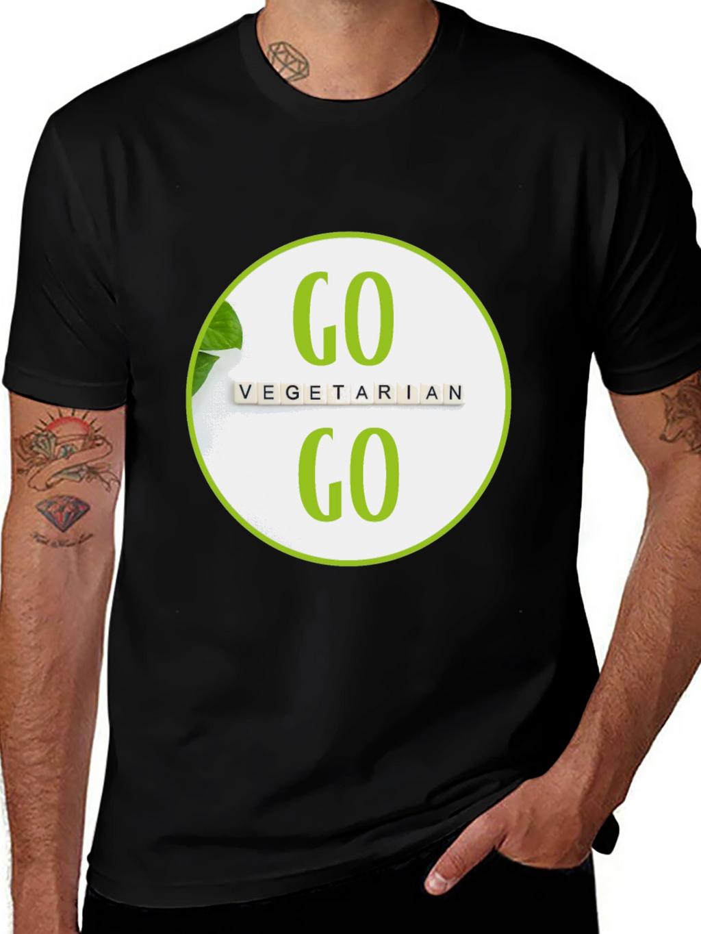 Go Vegetarian Graphic T-Shirt