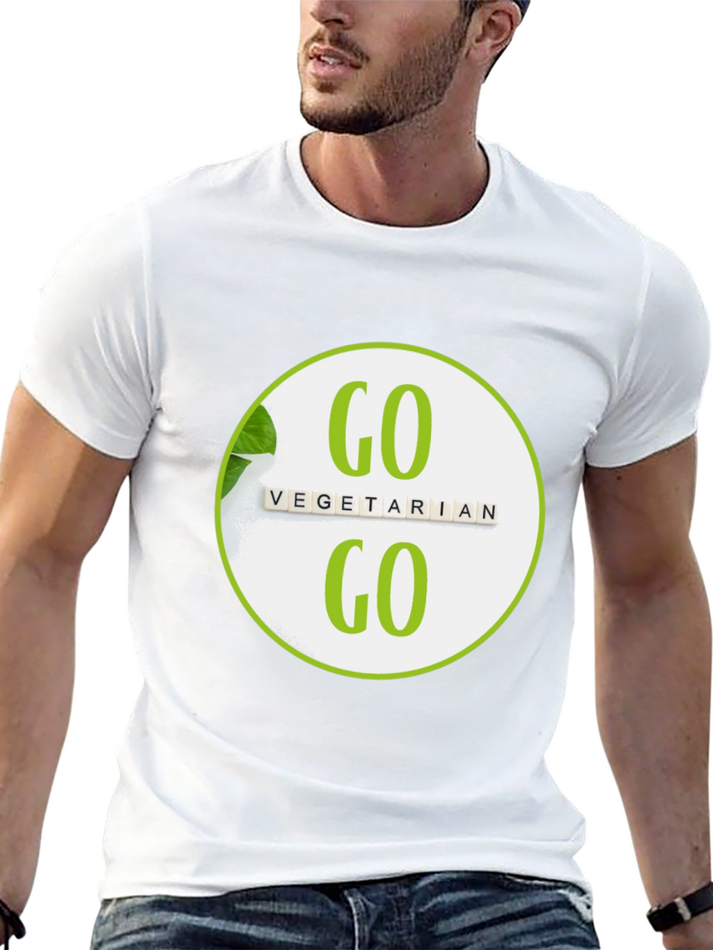Go Vegetarian Graphic T-Shirt
