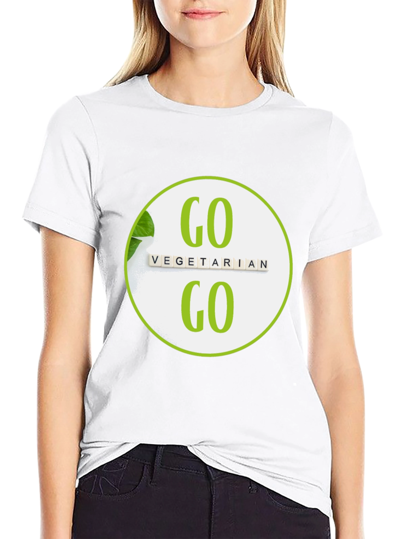 Go Vegetarian Graphic T-Shirt