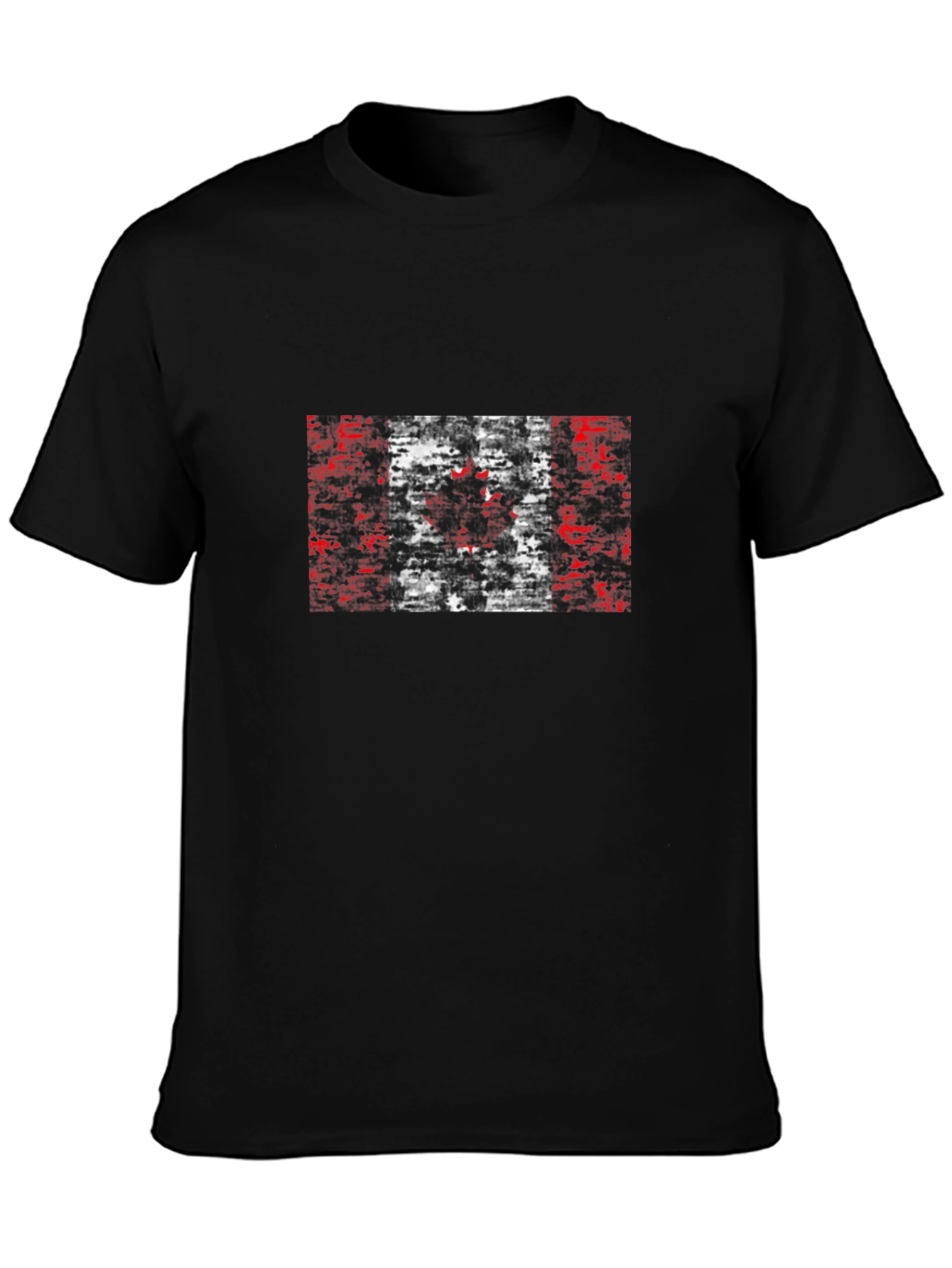 Canadian Flag Graphic Black T-Shirt