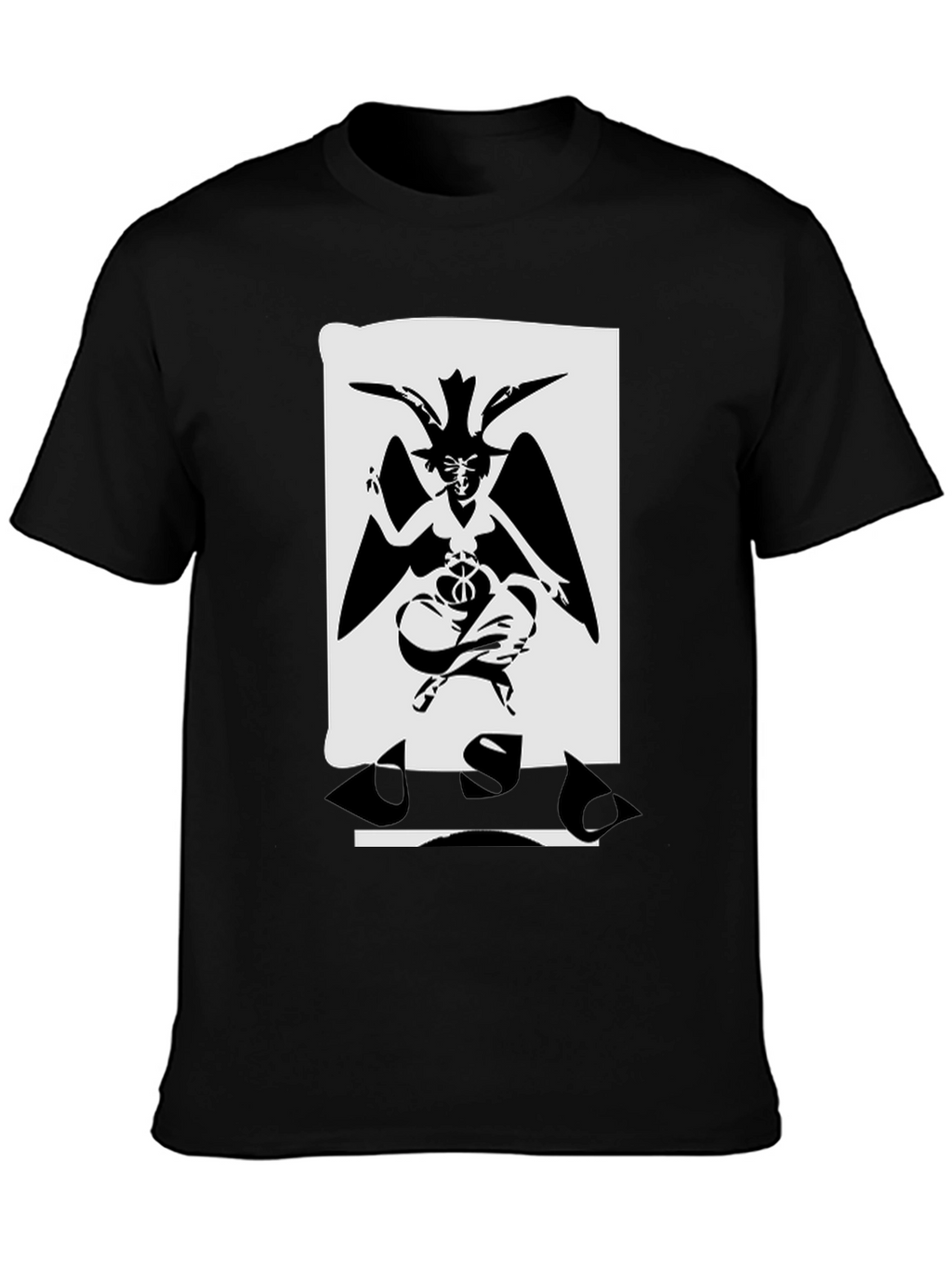 Baphomet Graphic T-Shirt - Black