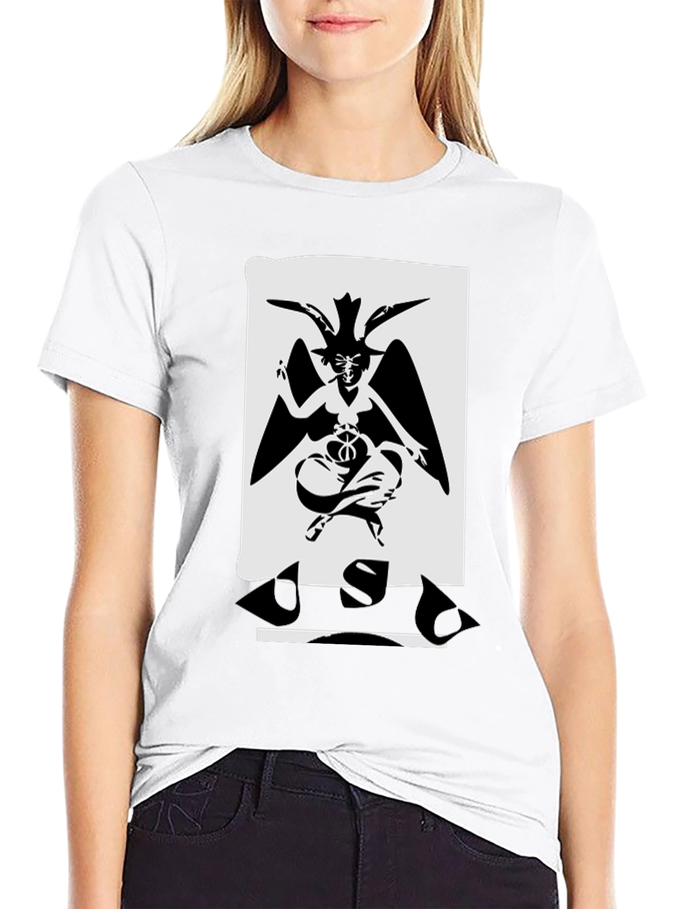 Baphomet Graphic T-Shirt - Black