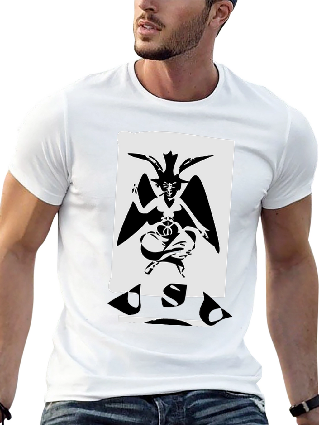 Baphomet Graphic T-Shirt - Black