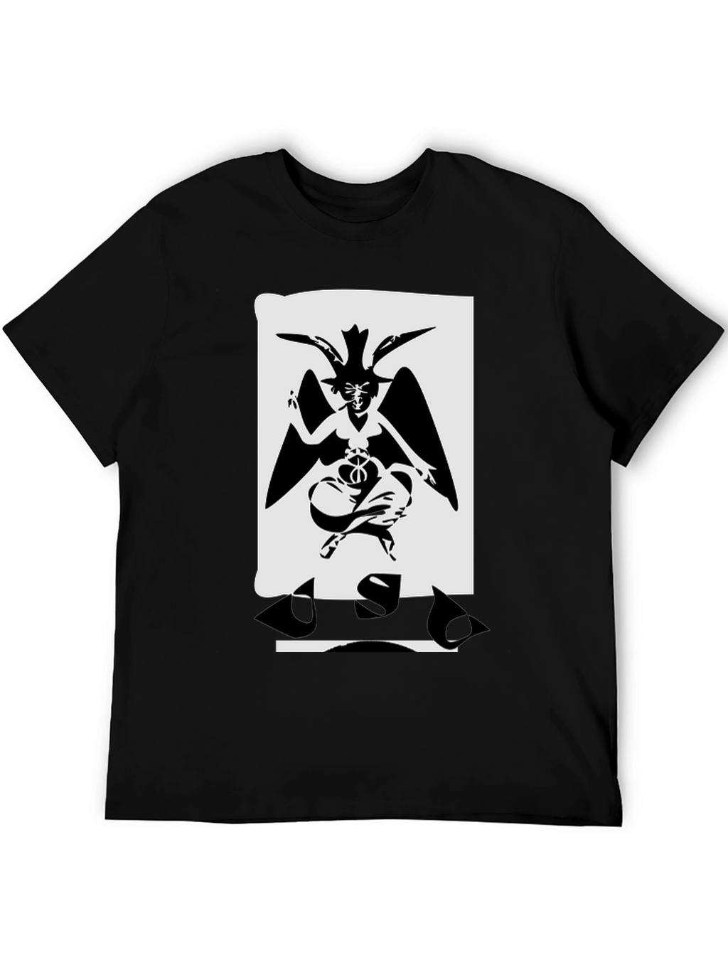 Baphomet Graphic T-Shirt - Black
