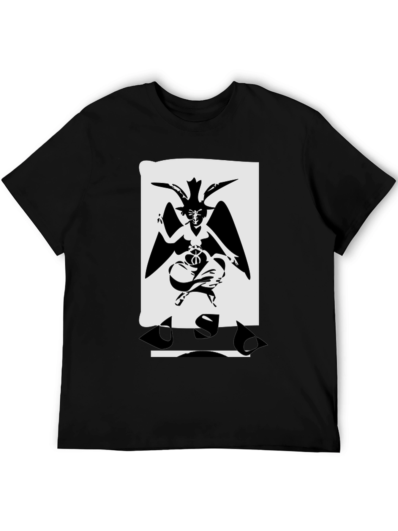 Baphomet Graphic T-Shirt - Black
