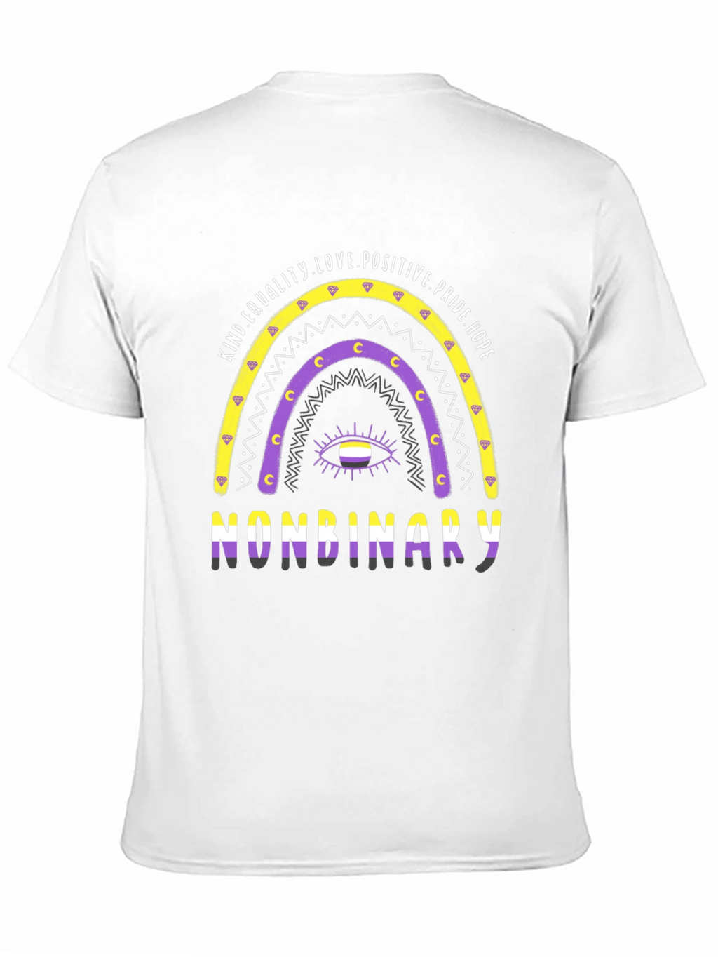 Nonbinary Pride Rainbow T-Shirt