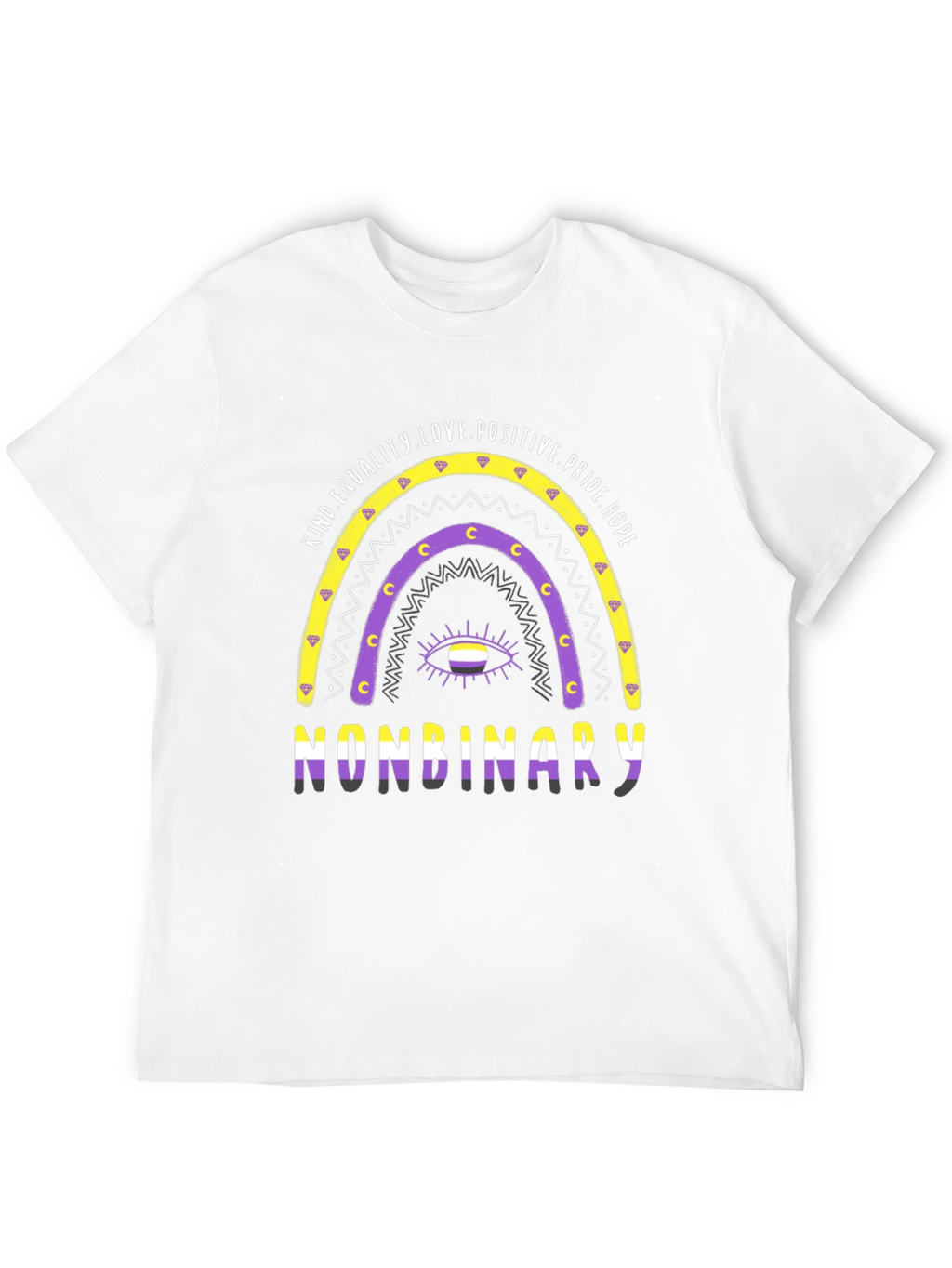 Nonbinary Pride Rainbow T-Shirt