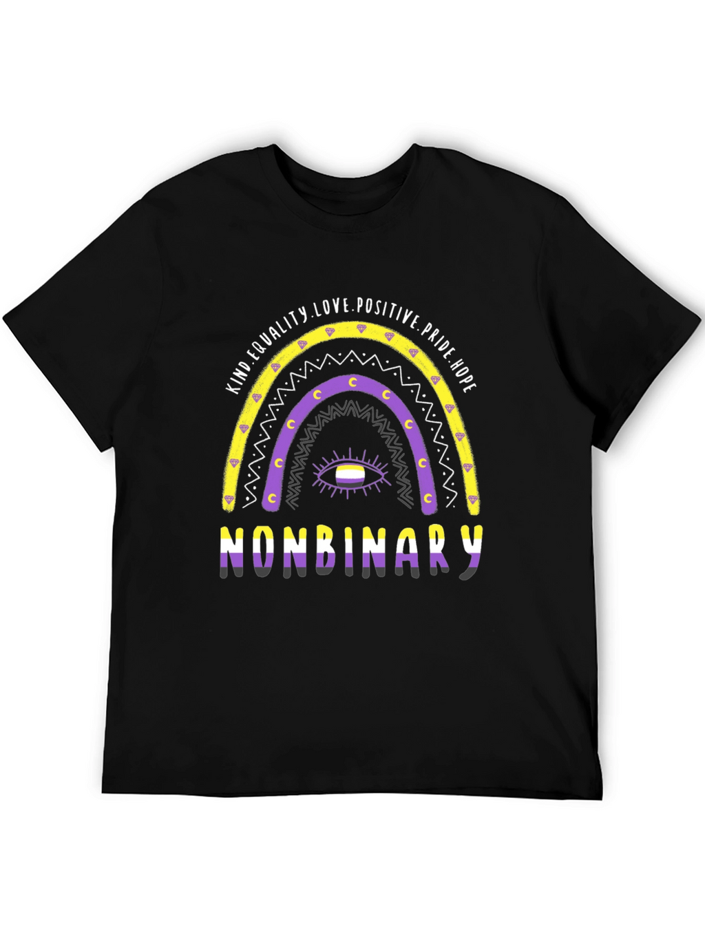 Nonbinary Pride Rainbow T-Shirt