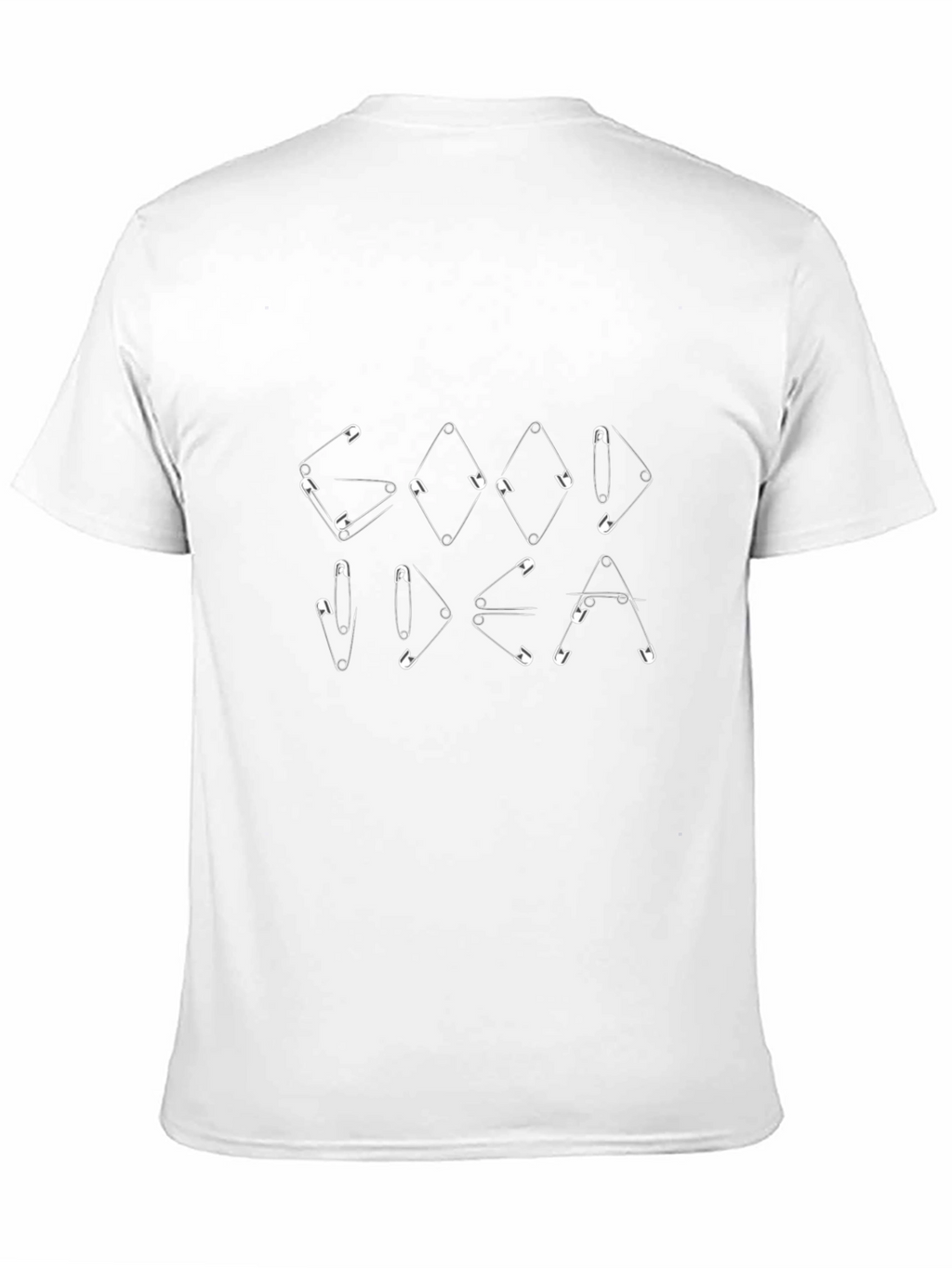 Good Idea Safety Pin T-Shirt - Black Graphic Tee