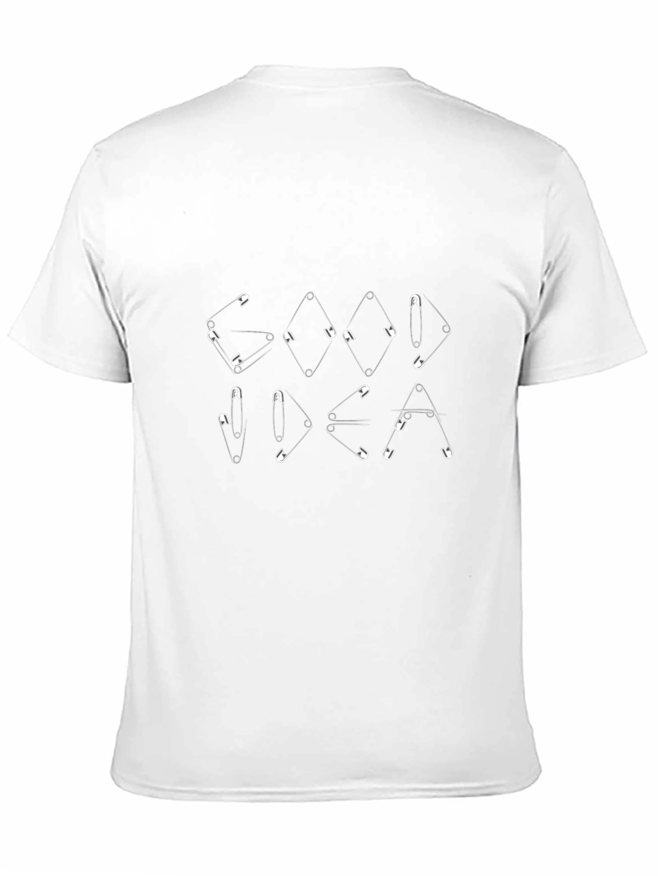 Good Idea Safety Pin T-Shirt - Black Graphic Tee