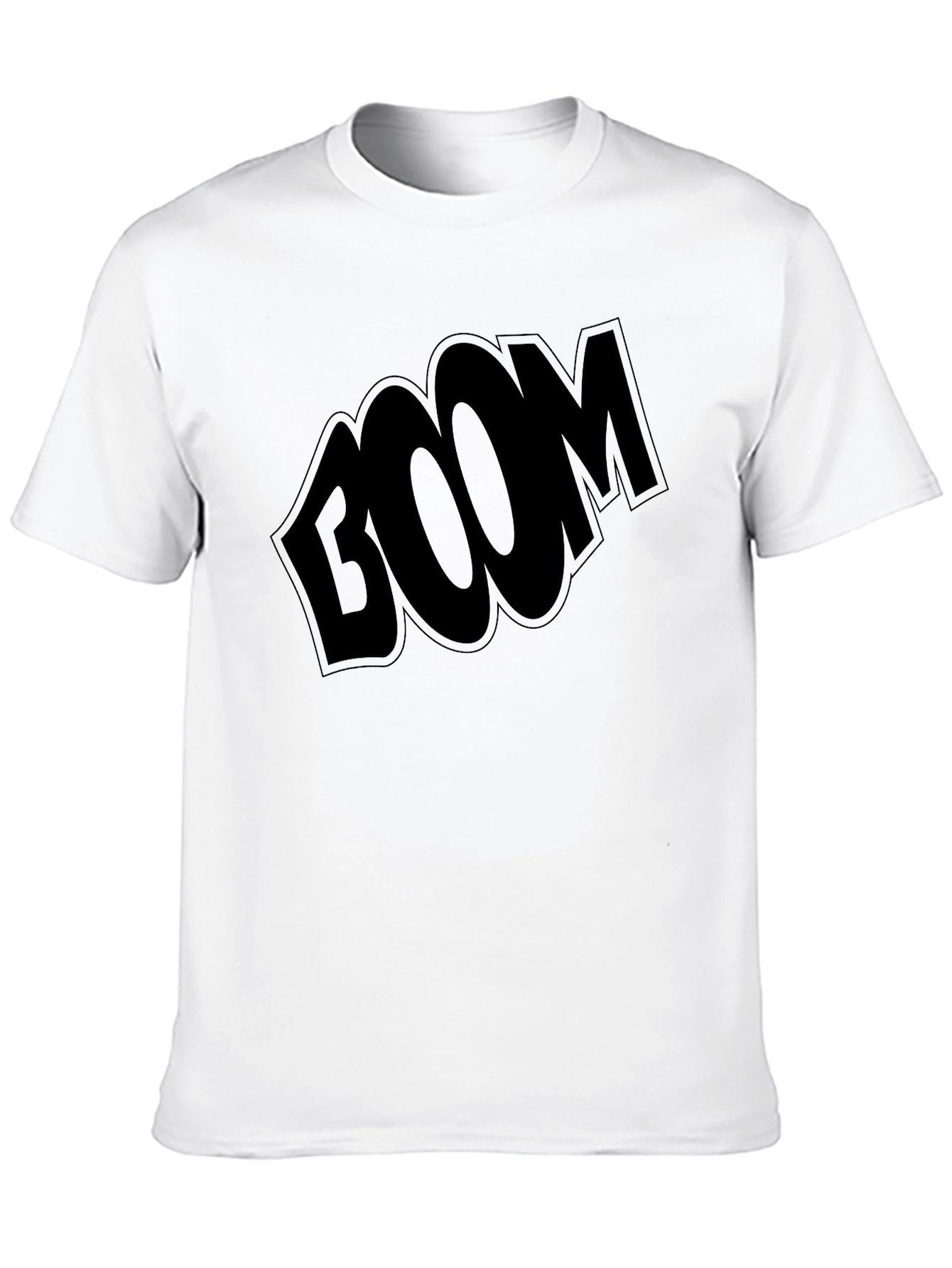Boom Graphic T-Shirt - Black Casual Tee