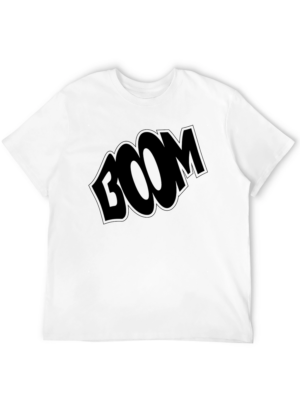 Boom Graphic T-Shirt - Black Casual Tee