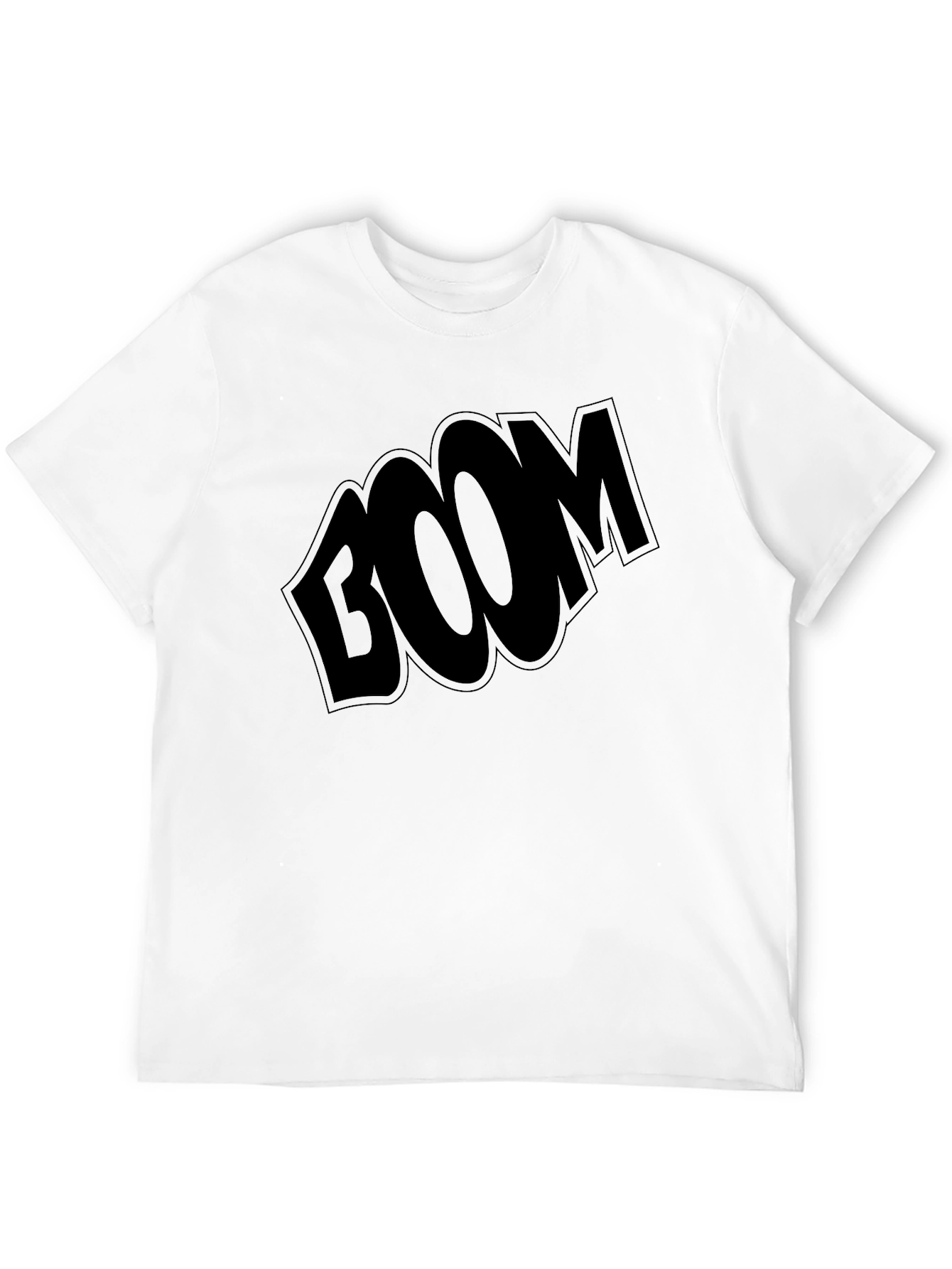 Boom Graphic T-Shirt - Black Casual Tee