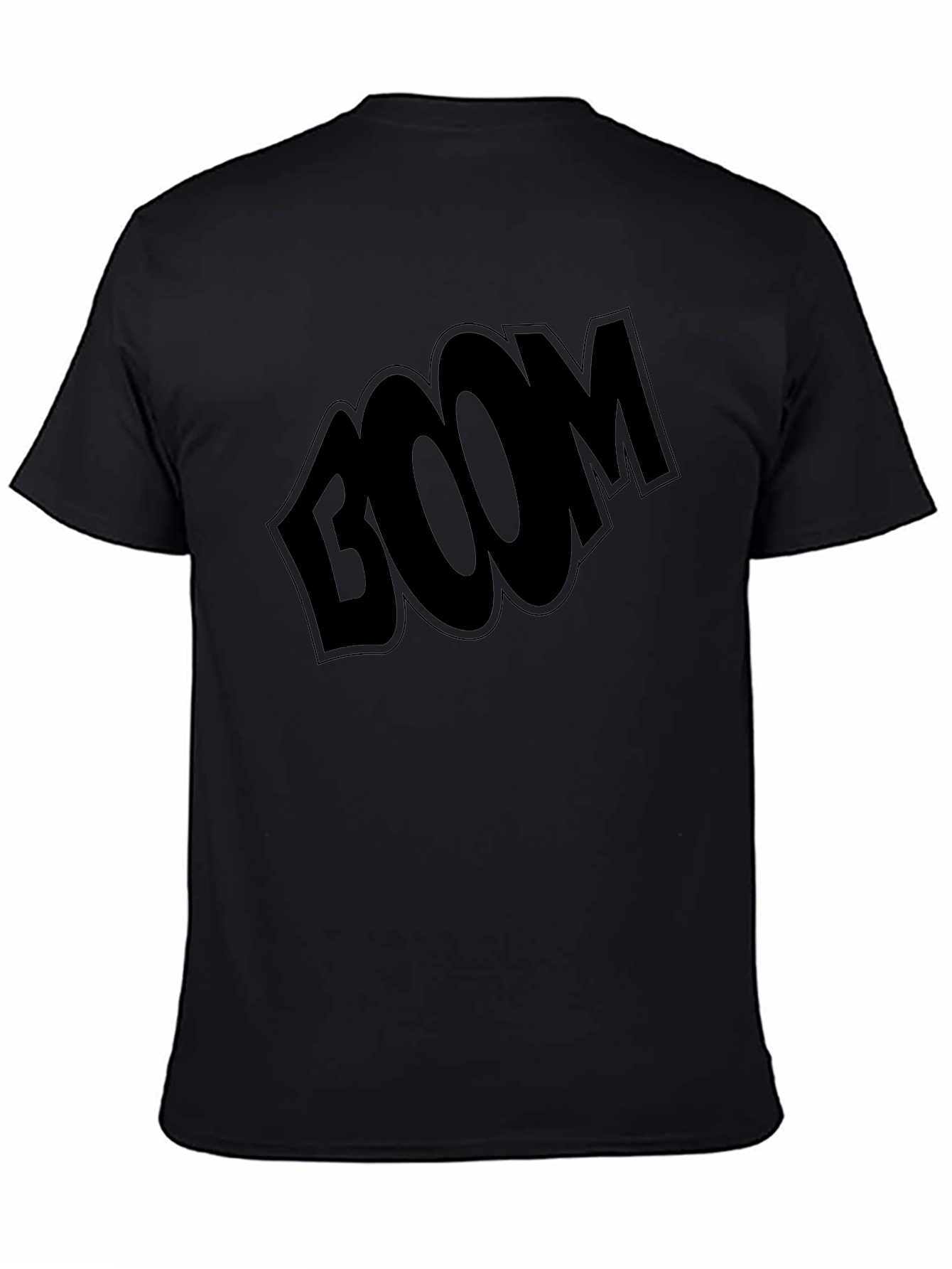 Boom Graphic T-Shirt - Black Casual Tee