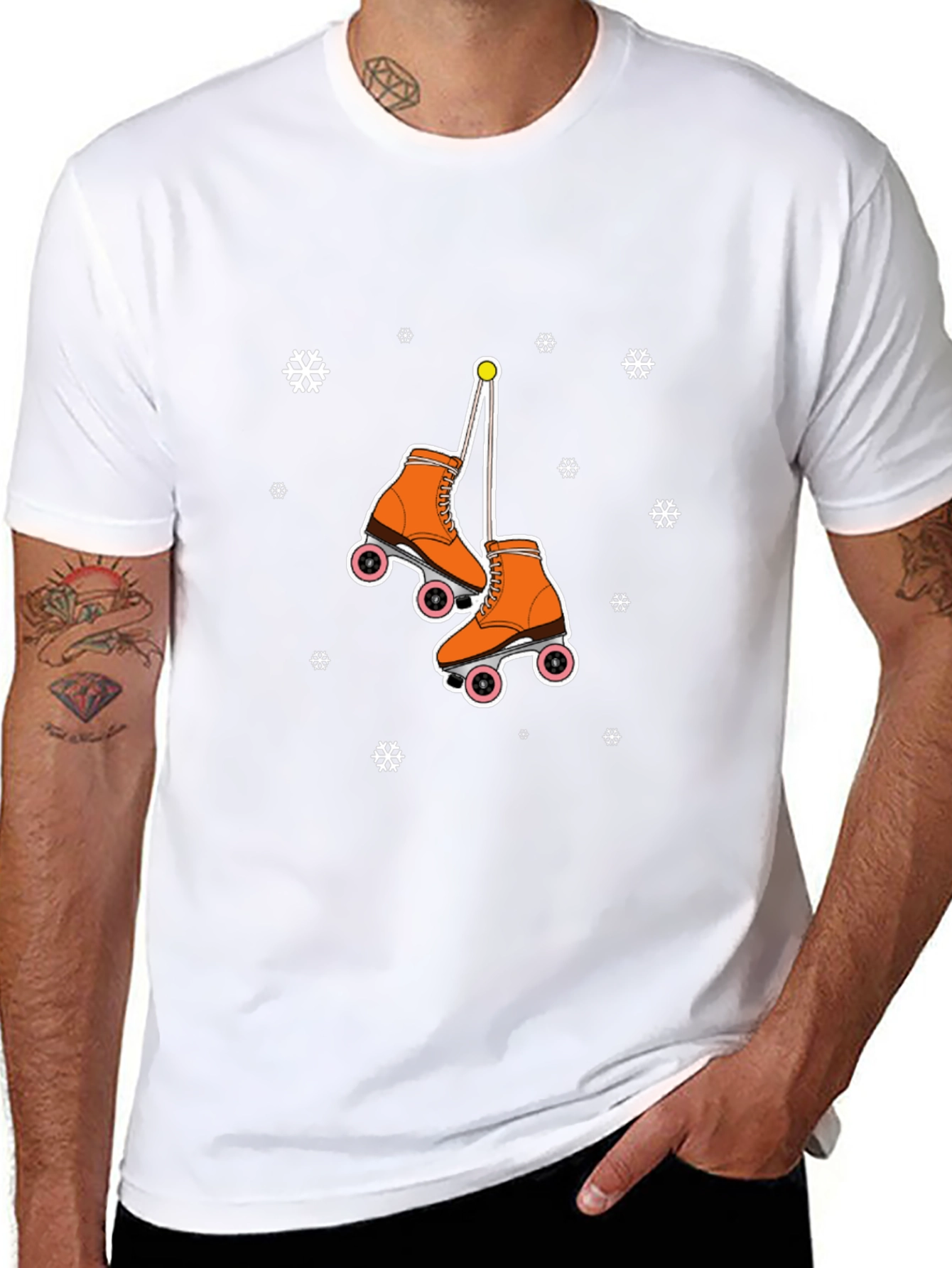 Retro Roller Skate Graphic T-Shirt