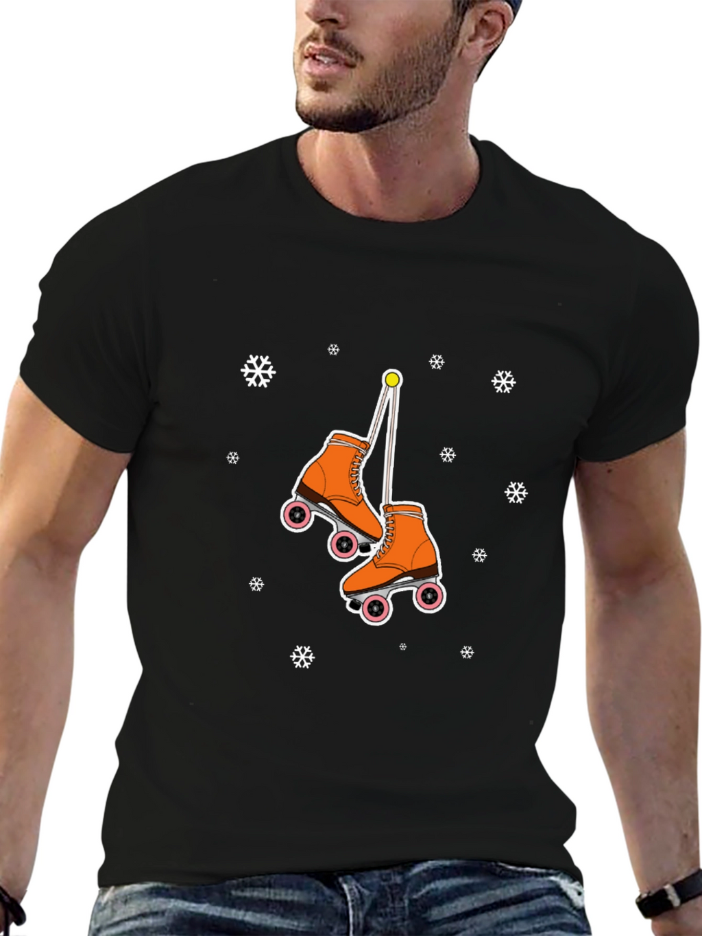 Retro Roller Skate Graphic T-Shirt