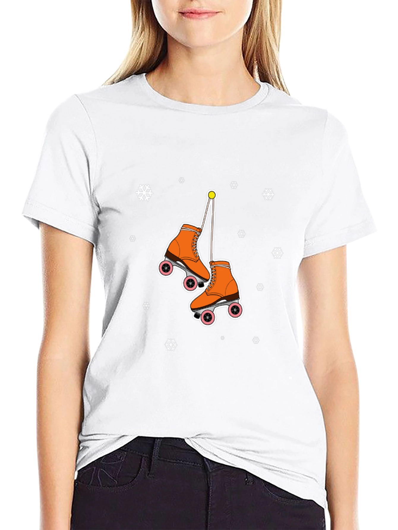 Retro Roller Skate Graphic T-Shirt