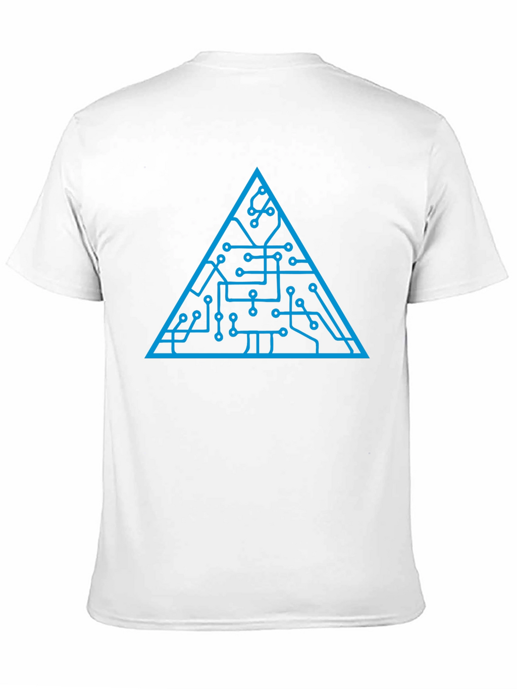 Tech Circuit Triangle Graphic Tee - Black