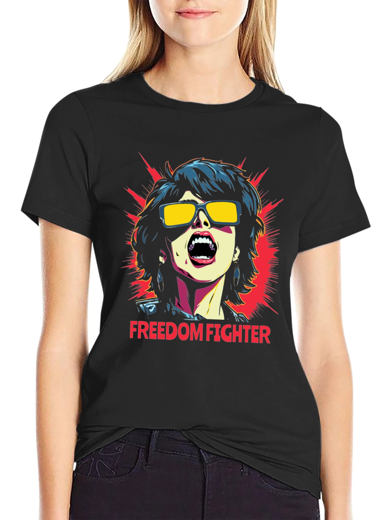 Freedom Fighter Graphic T-Shirt - Bold Statement Tee